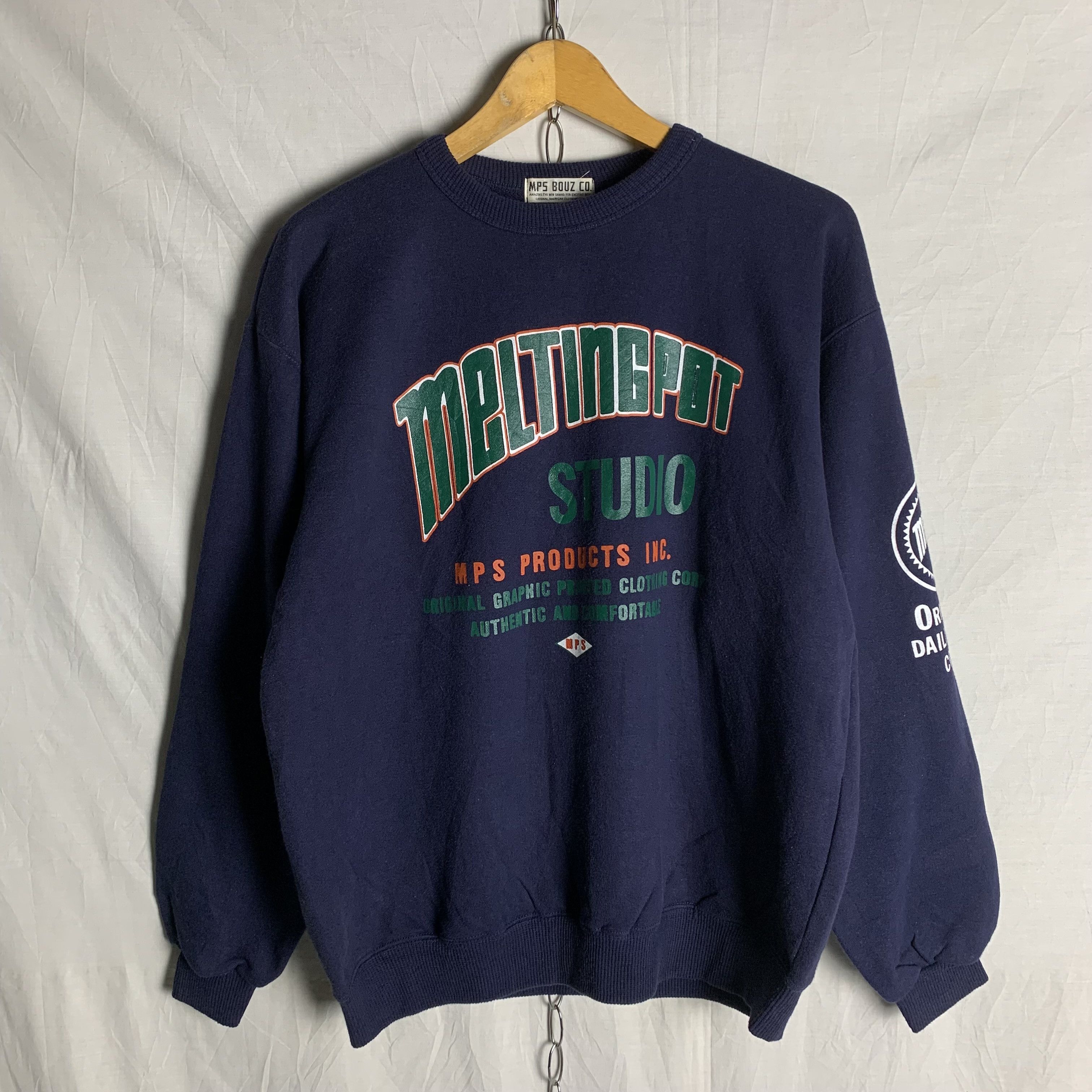 Japanese Brand Melting Pot Studio Japanese Brand Sweatshirt Crewneck Size US M / EU 48-50 / 2 - 1 Thumbnail