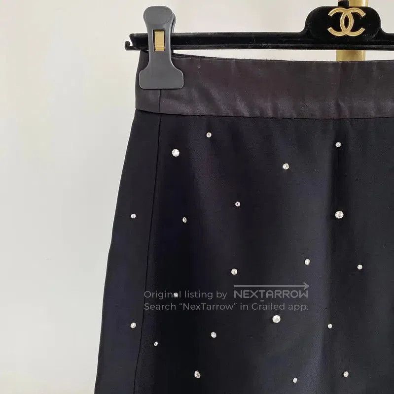 Miu Miu Miu Miu Black Summer A-Line Mini Skirt . Size 31" - 2 Thumbnail