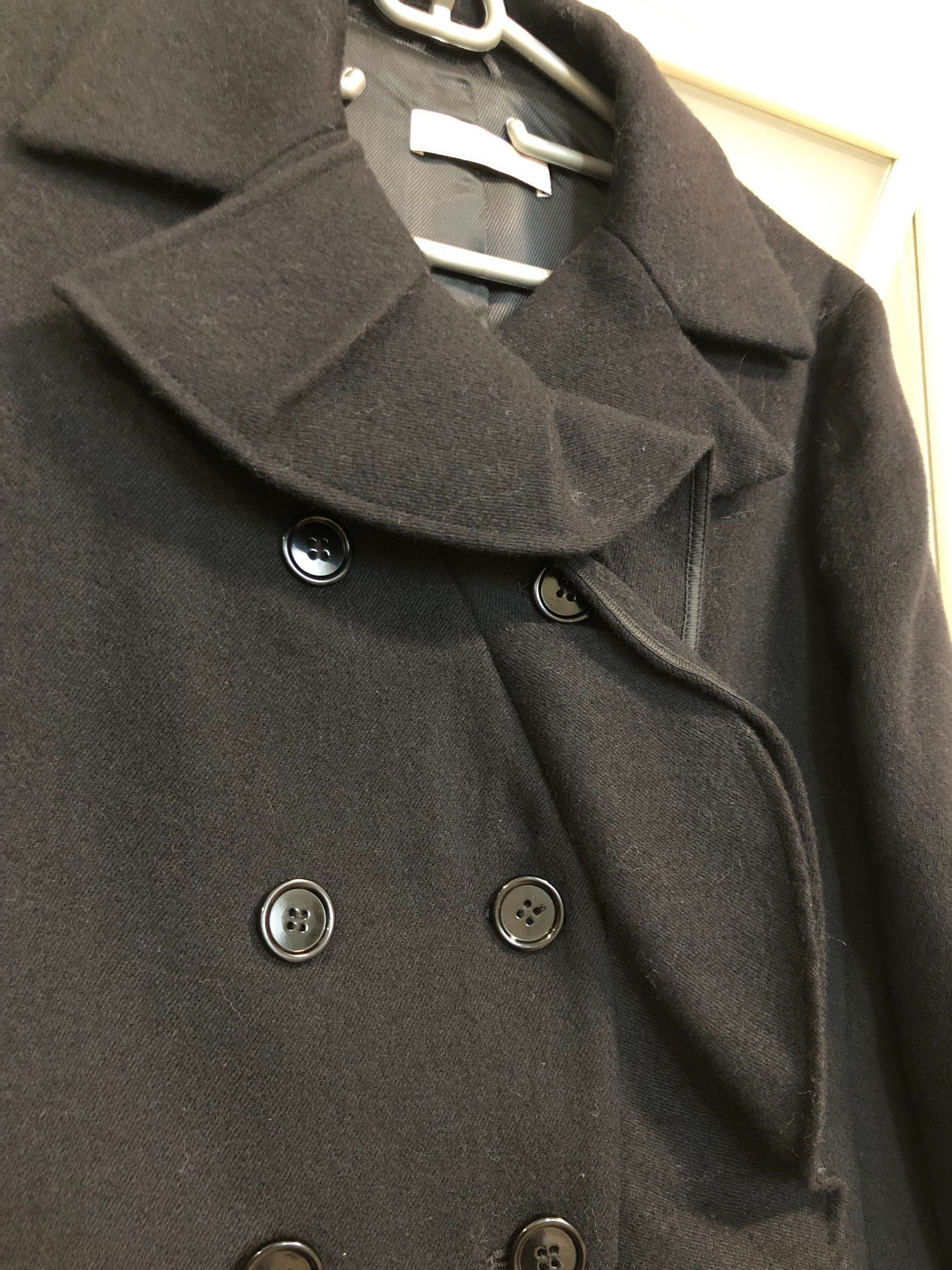 Prada Prada Wool Ruffle Coat Silk Lining Size M / US 6-8 / IT 42-44 - 3 Thumbnail
