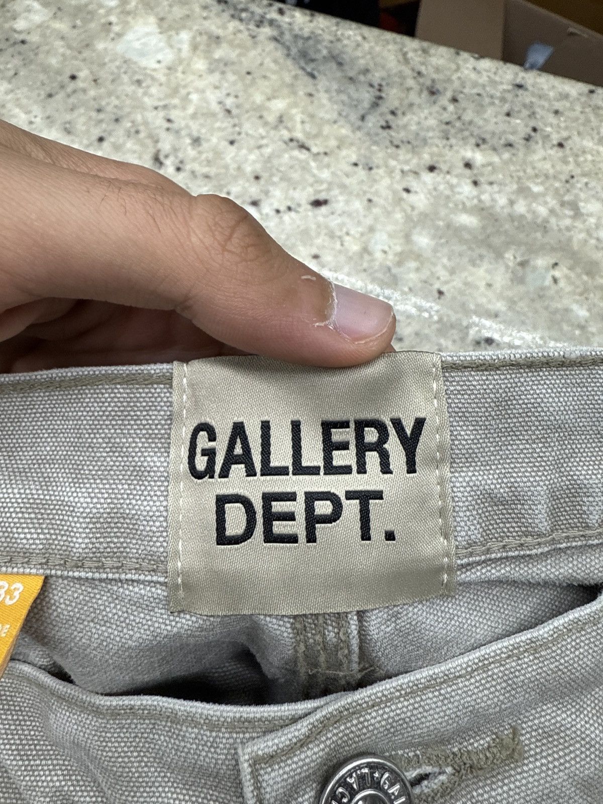 Gallery Dept. Gallery Dept Grey Carpenter Pants Size US 33 - 9 Thumbnail