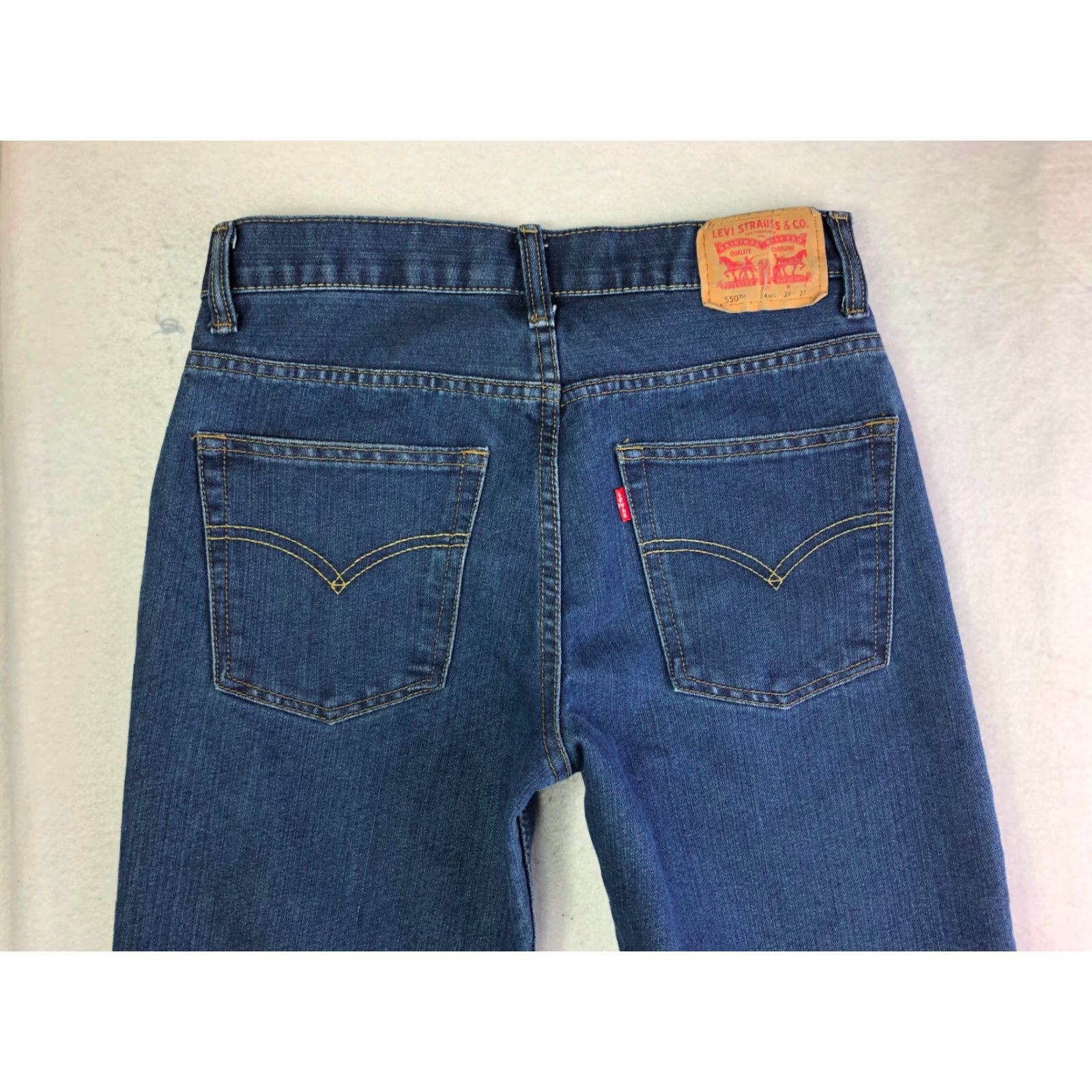 Levi's Levi's 550 Relaxed Straight Womens Size 14 Regular 28x27 Measured Blue Jeans Size 36" / US 14 / IT 50 - 7 Thumbnail