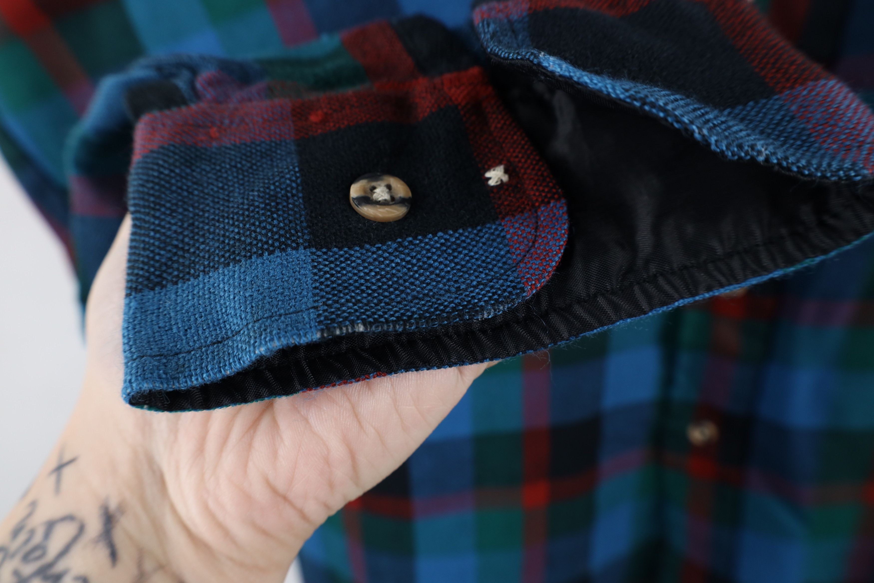 Vintage Vintage 90s Streetwear Collared Button Shirt Rainbow Plaid Size US XL / EU 56 / 4 - 7 Thumbnail