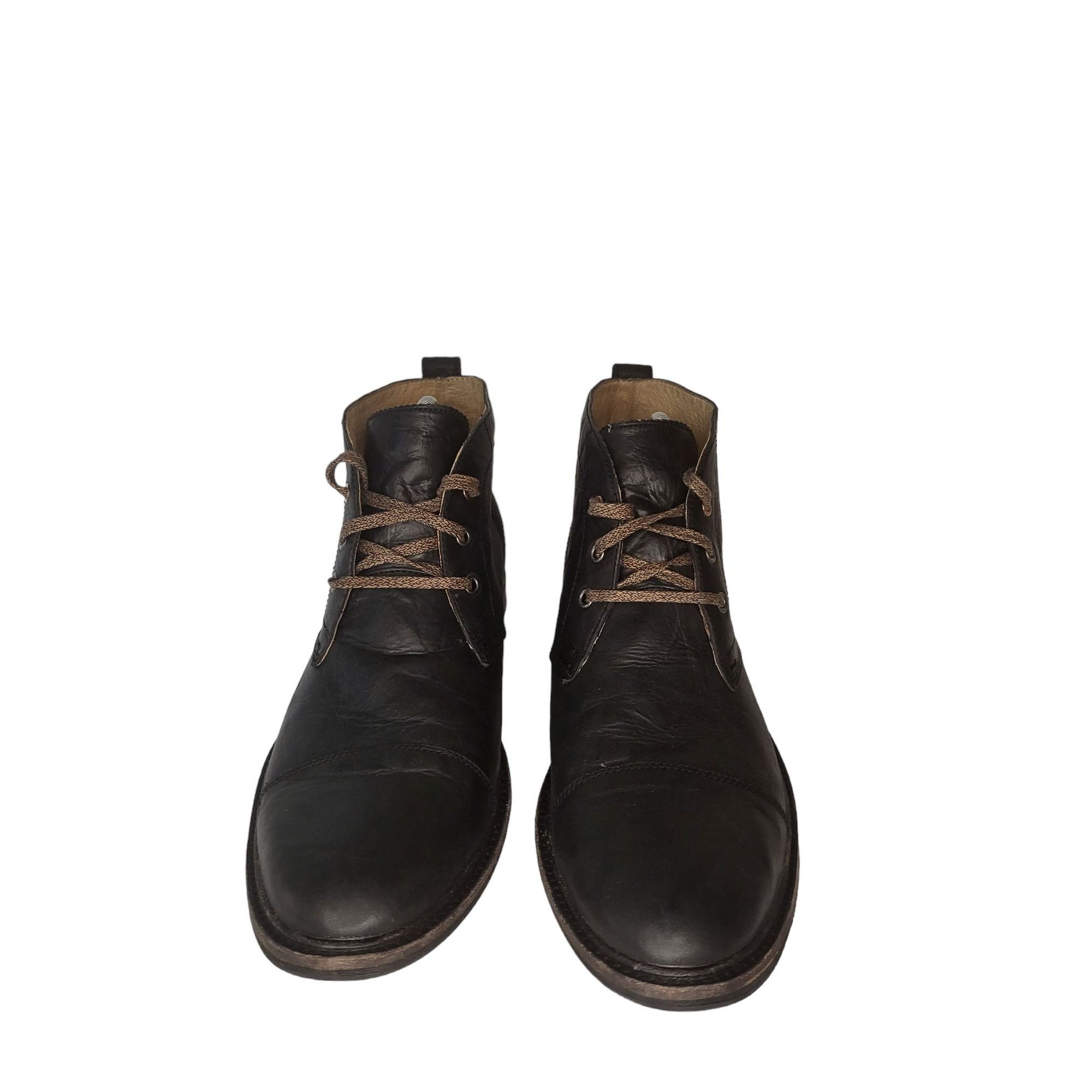 Ugg UGG Leighton Chukka Boots Men Sz 12 Black Leather Lace Up Mi Size US 12 / EU 45 - 3 Thumbnail