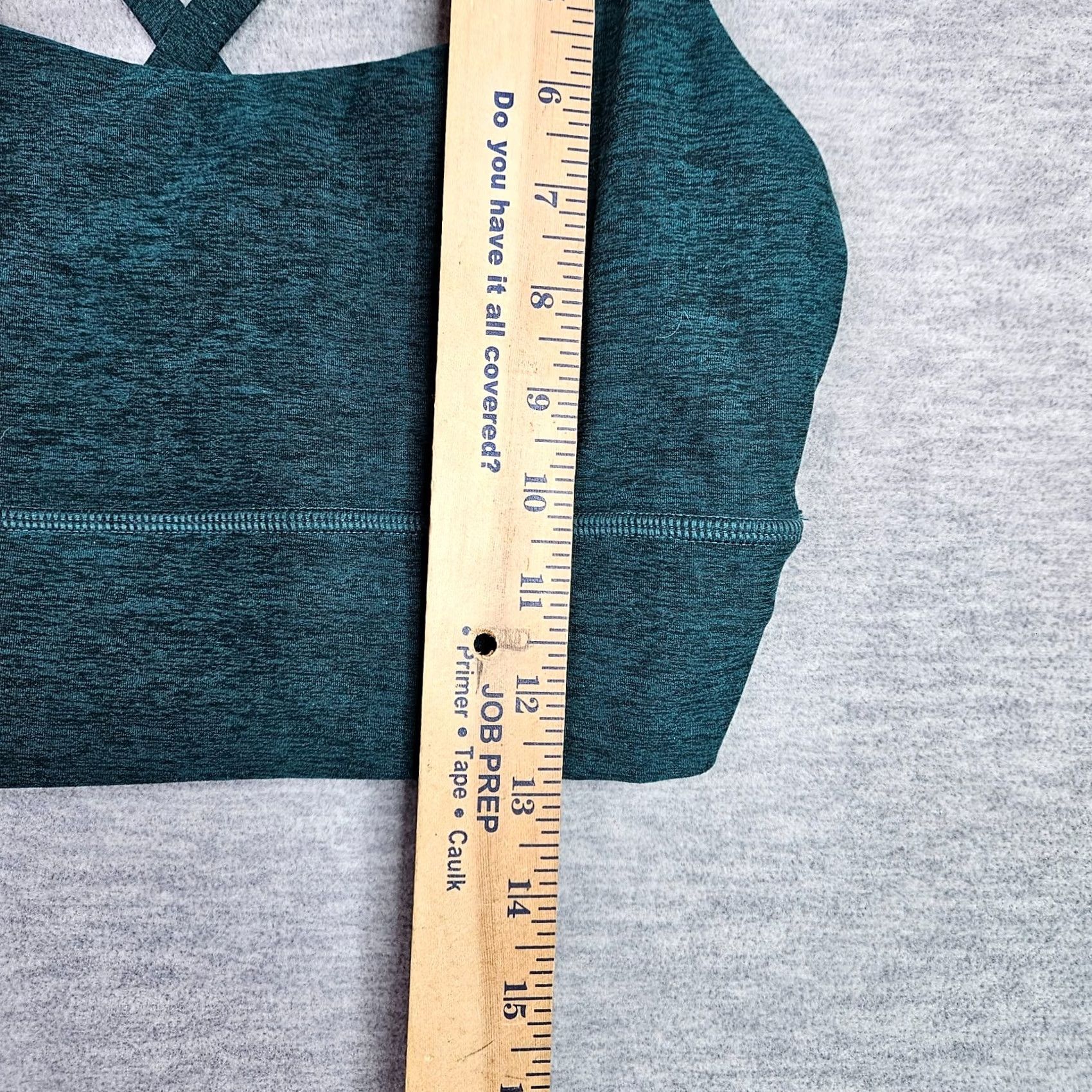 Vuori Vuori Women's Long Line Elevation Moss Heather Bra S SleeveLESS Activewear Top Sports Size ONE SIZE - 4 Thumbnail