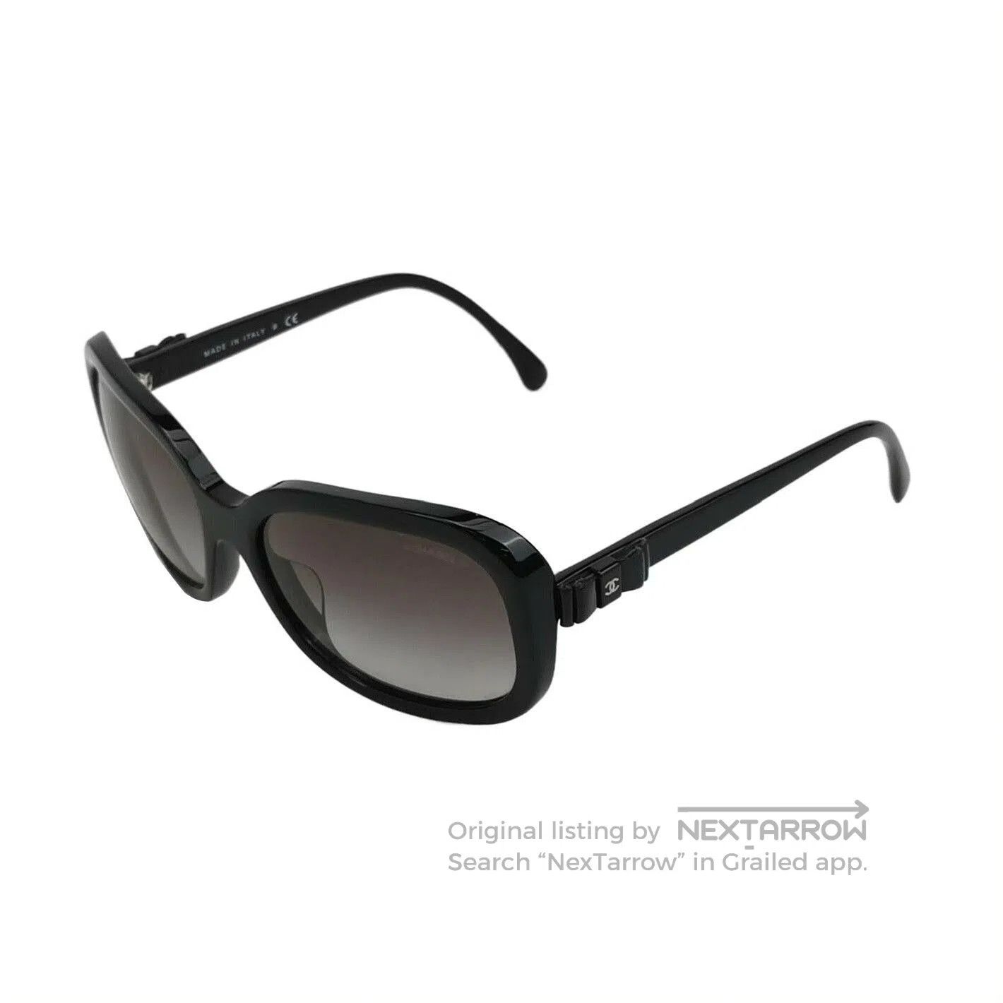 Chanel Chanel Bow Sunglasses Black. Size ONE SIZE - 1 Thumbnail