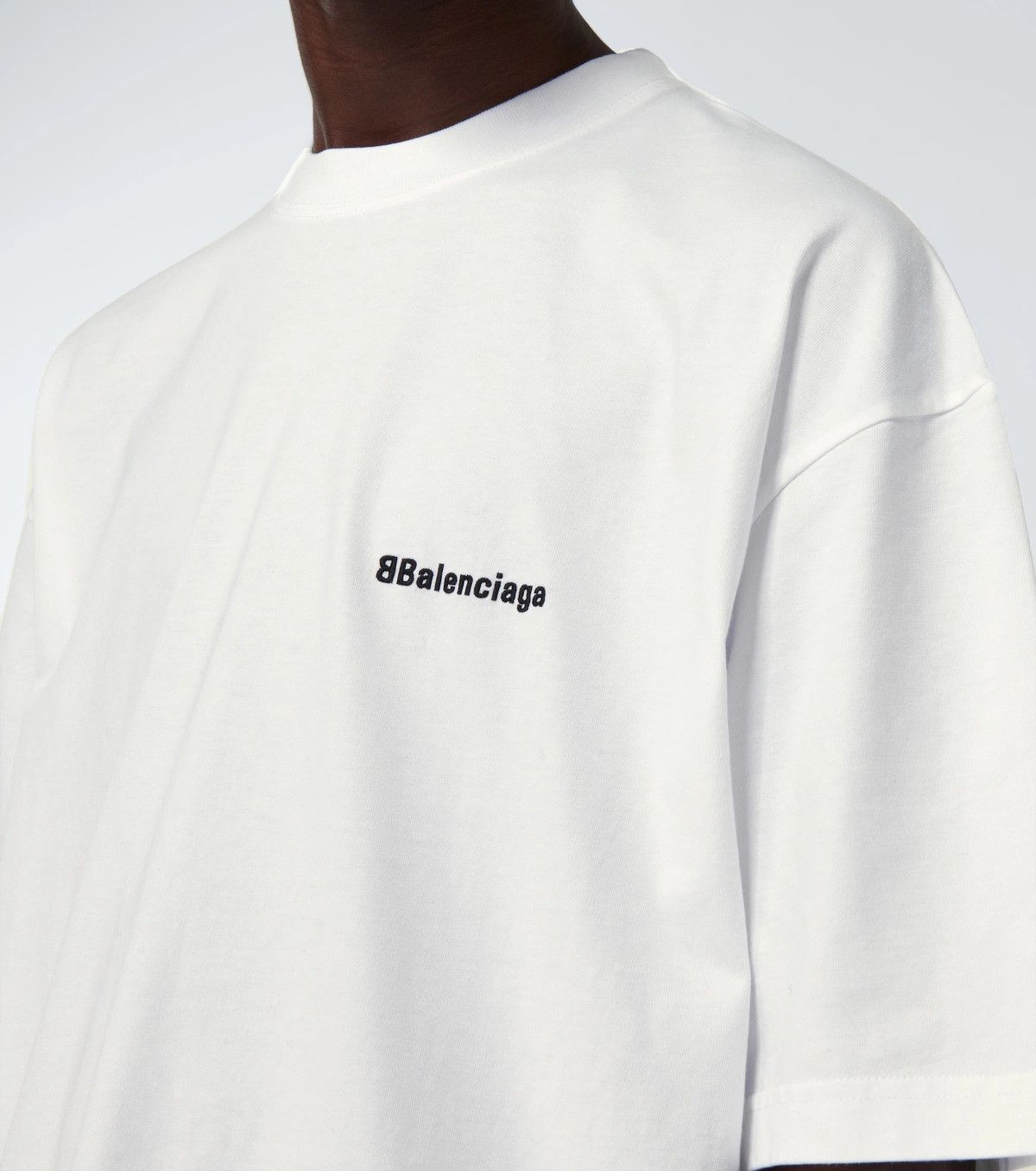 Balenciaga o1srvl11e1124 Dup / BB Corp T-Shirt Large Fit in White Size US XS / EU 42 / 0 - 5 Thumbnail