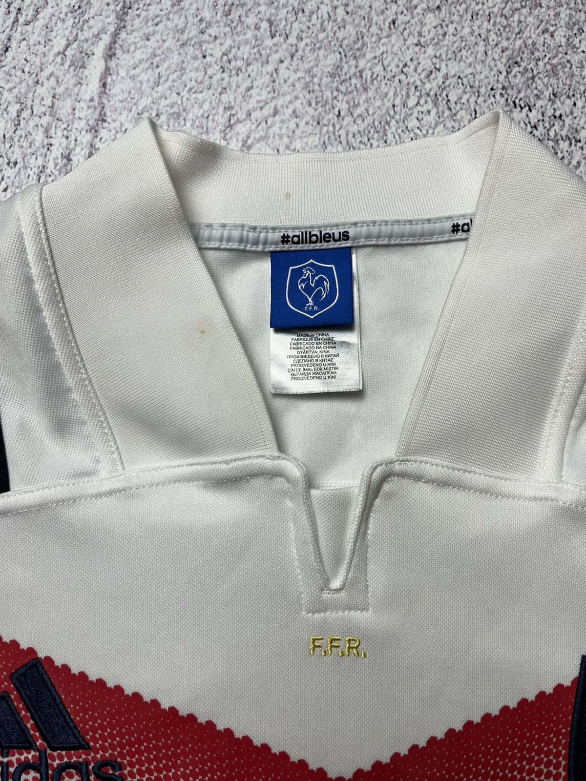 Adidas Vintage ADIDAS FFR 2018 Rugby Jersey ADIDAS FFR White Away Size US XL / EU 56 / 4 - 9 Thumbnail