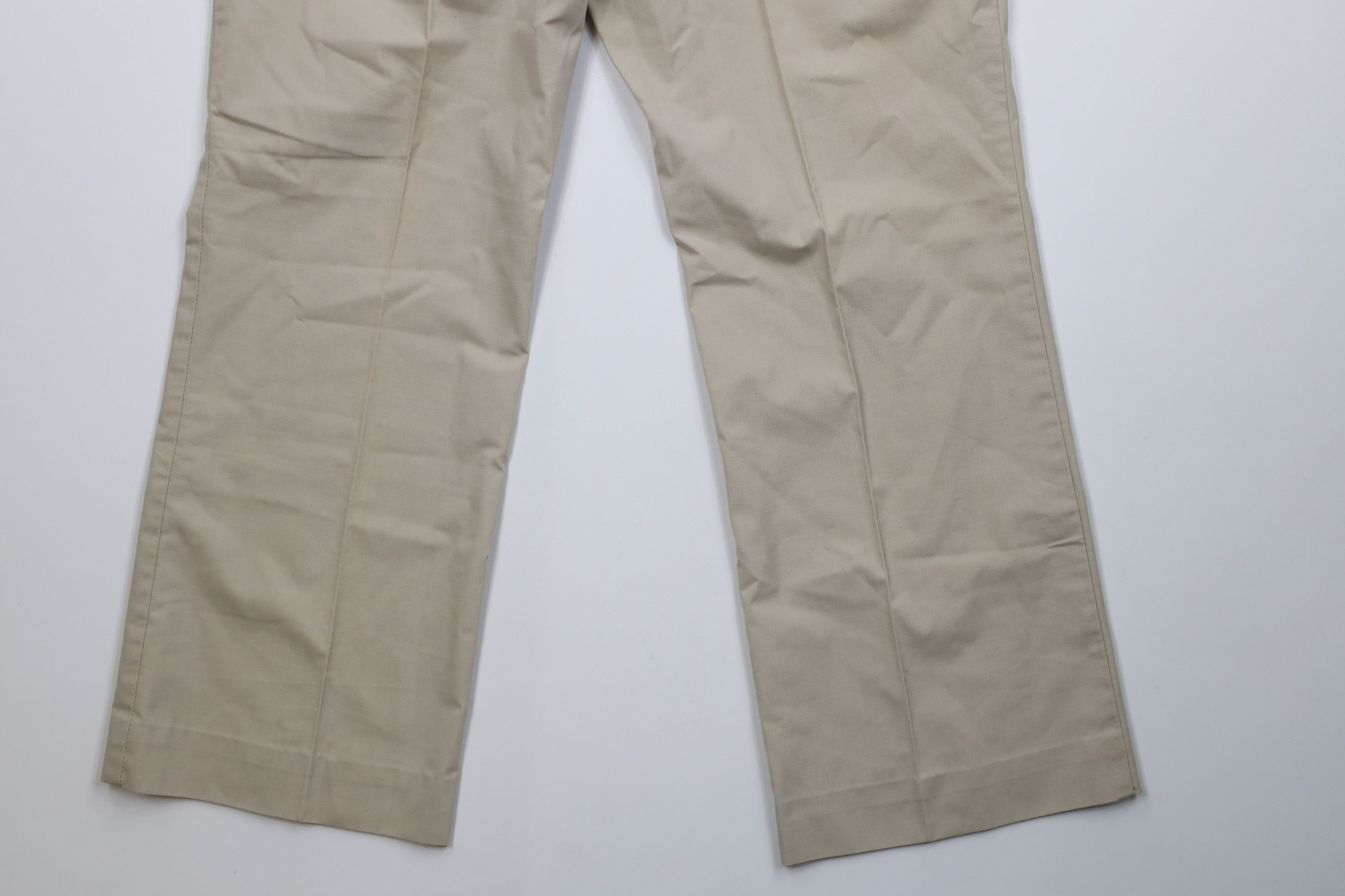 Woolrich Woolen Mills Vintage 70s Woolrich Flared Wide Leg Utility Pants Beige USA Size US 32 / EU 48 - 12 Thumbnail