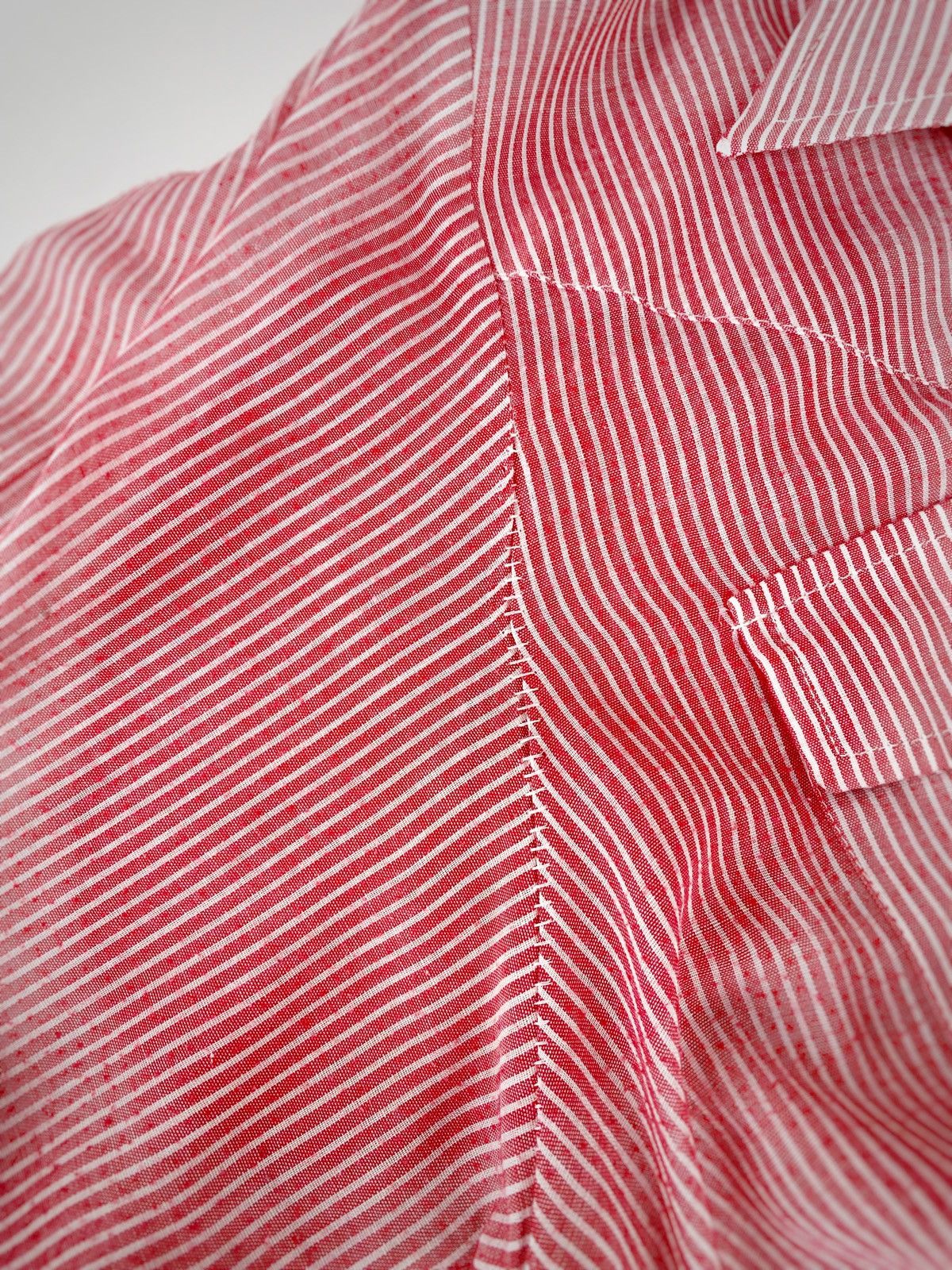 Levi's Vintage Clothing Levi's Vintage Mens Red Striped Button Up Short Sleeve Shirt Size US L / EU 52-54 / 3 - 12 Thumbnail