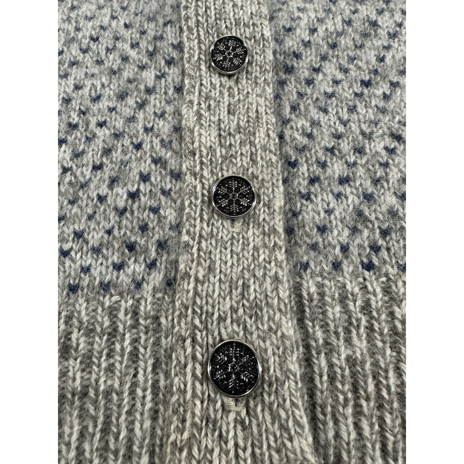 L.L. Bean Vintage LL Bean Knit Women’s Sweater Cardigan Wool Winter Sk Size M / US 6-8 / IT 42-44 - 3 Thumbnail