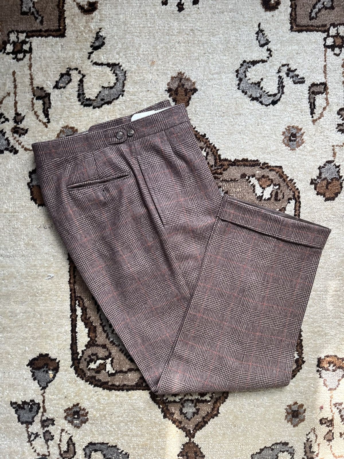Polo Ralph Lauren Vintage Prince of Wales Suit Size 50R - 3 Thumbnail