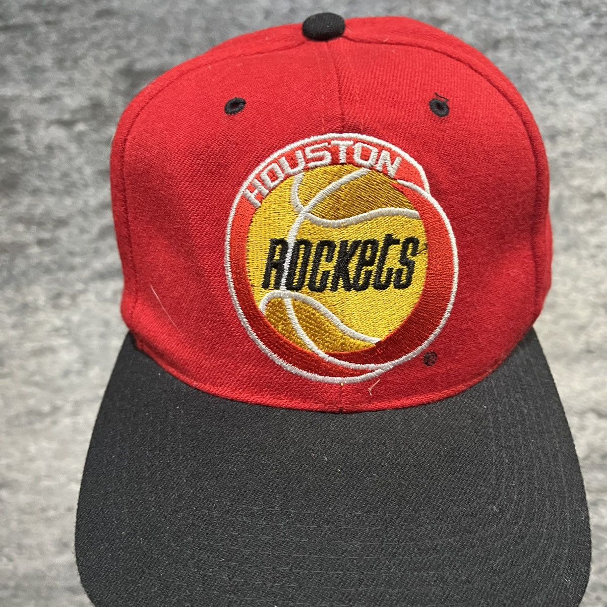 NBA VINTAGE 90s HOUSTON ROCKETS WOOL NBA SNAPBACK HAT Size ONE SIZE - 2 Thumbnail