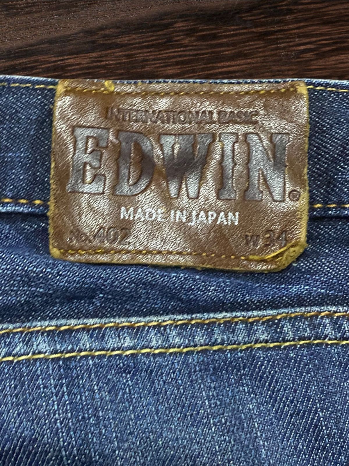 Edwin Vintage Japanese Brand Edwin 402 Fade DistressedLoose Jeans Size US 35 - 16 Thumbnail