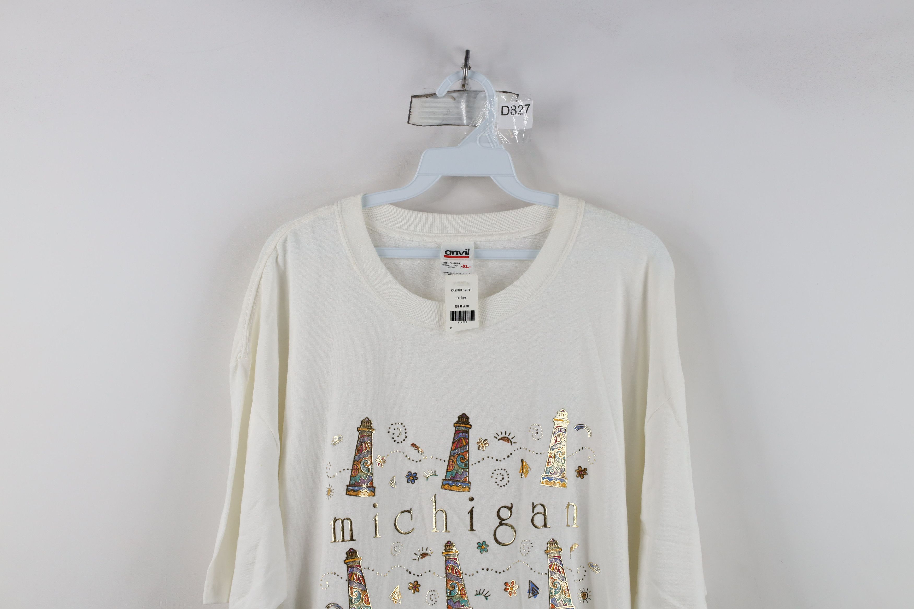 Vintage Deadstock Vintage 90s Streetwear Michigan Lighthouse T-Shirt Size XL / US 12-14 / IT 48-50 - 2 Thumbnail