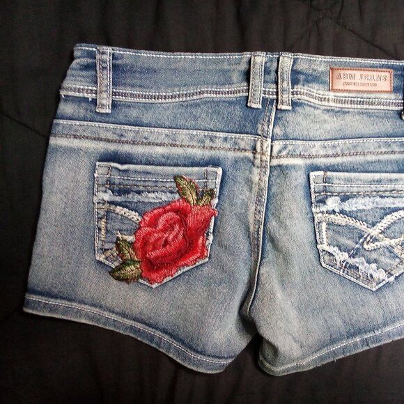 Vintage NWT Dead Poet Streetwear Patches Denim Shorts Linkin Park Size 30" / US 8 / IT 44 - 8 Thumbnail