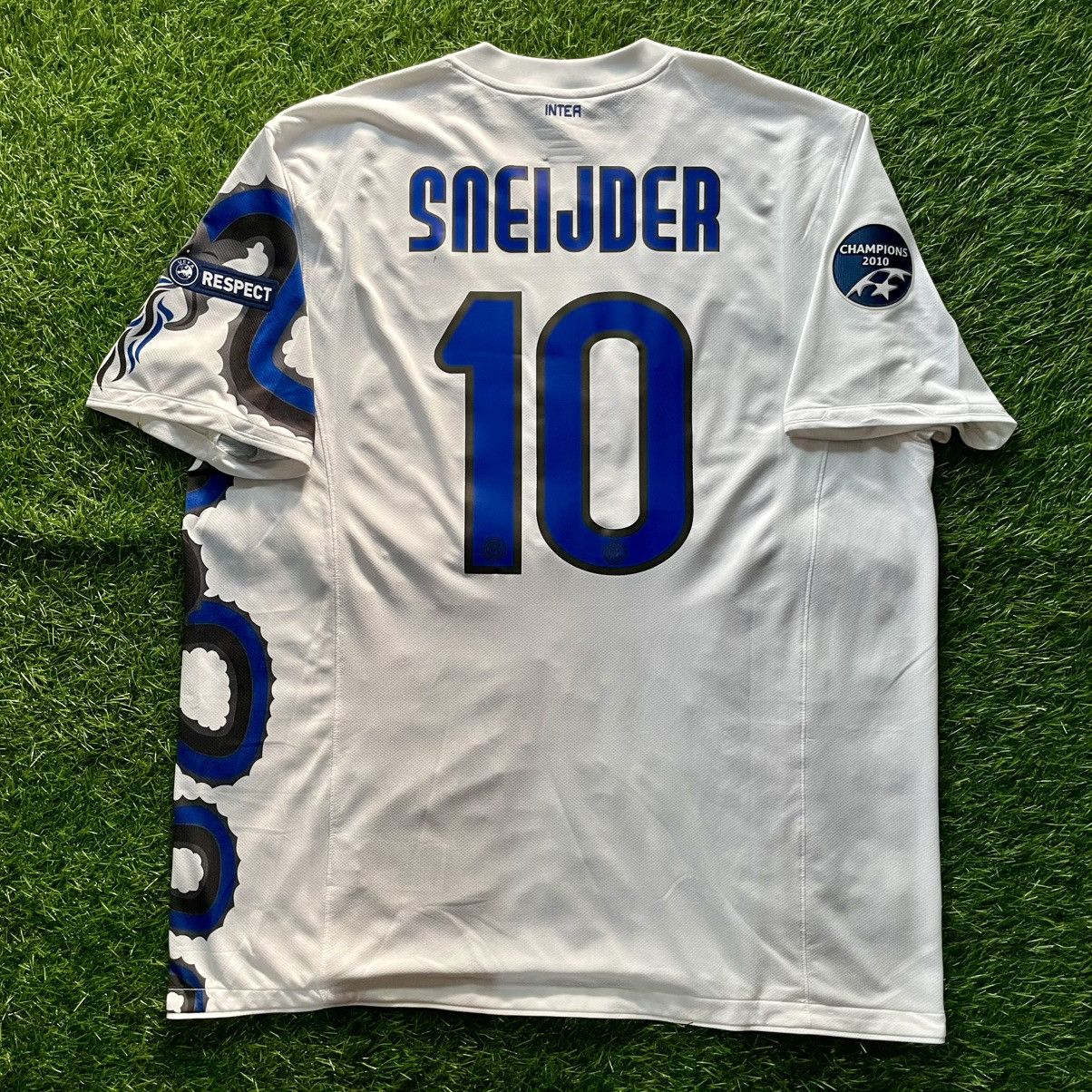 Nike Inter Milan Away 2010-11 Sneijder #10 Soccer Jersey Size US XXL / EU 58 / 5 - 2 Thumbnail