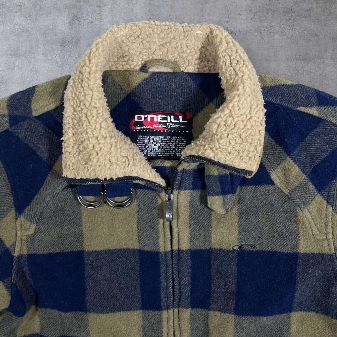 O'Neill O'Neill Bomber Jacket Wool Blend Plaid Check Padded Lightly JACKET Men S Khaki/Navy 70% Wool 30% Viscose Casual 00's Vintage Bagger? Size US S / EU 44-46 / 1 - 4 Thumbnail