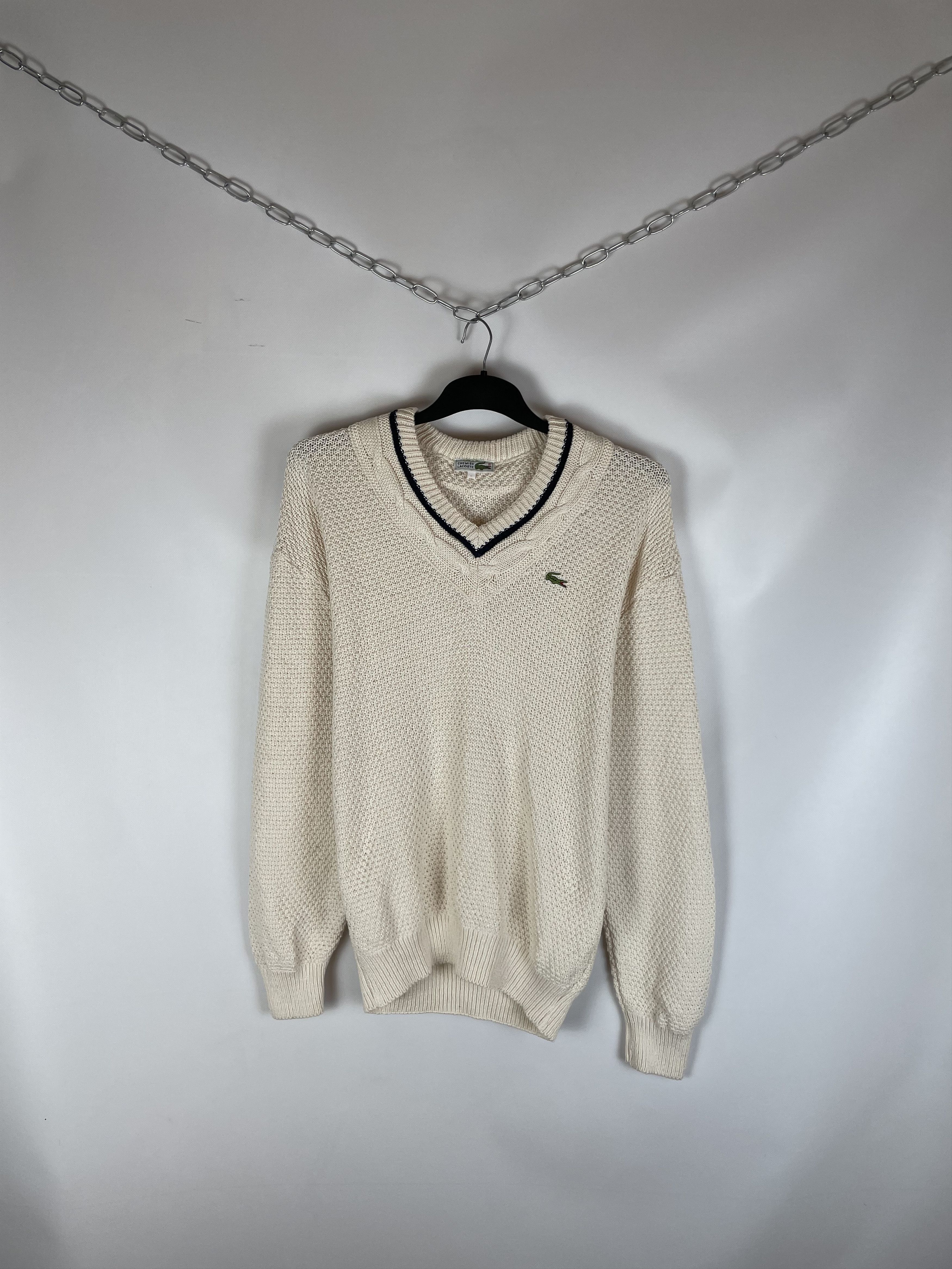 Lacoste Lacoste Vintage Knit Sweater Size US XL / EU 56 / 4 - 1 Thumbnail