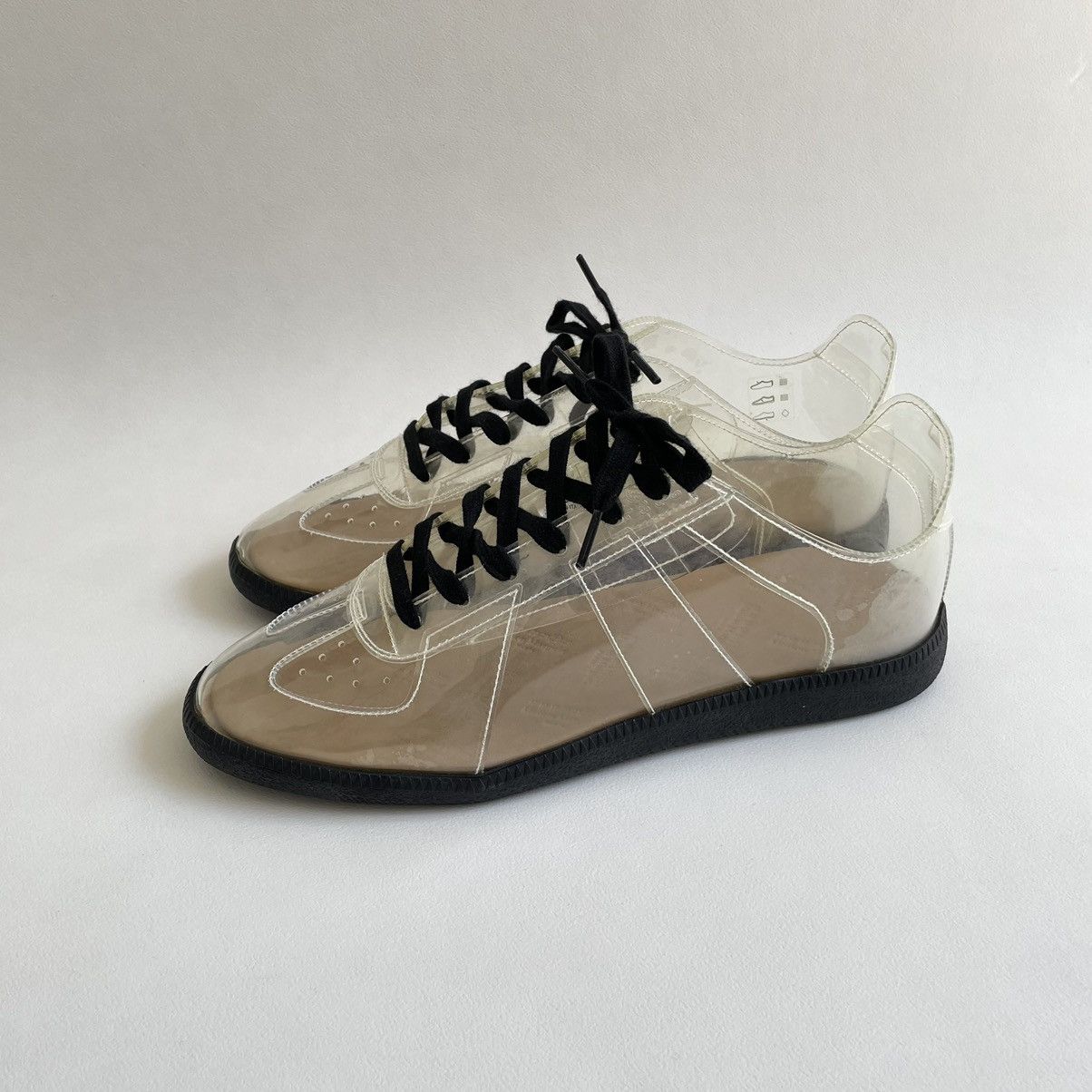 Maison Margiela S/S 21 Clear PVC GAT Sneakers Size US 10 / EU 43 - 16 Thumbnail