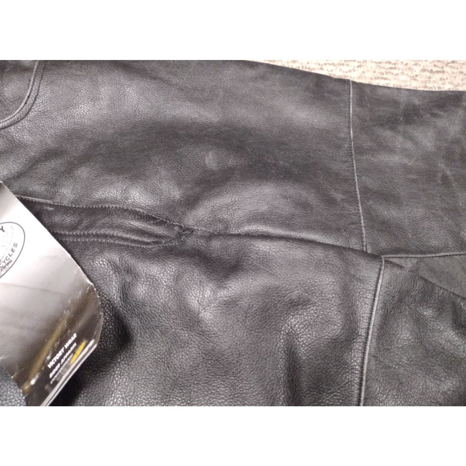 Vintage VINTAGE Victory Leather Motorcycle Biker Pants Womens 6 90s Punk Rock NWT Black Size 28" / US 6 / IT 42 - 2 Thumbnail