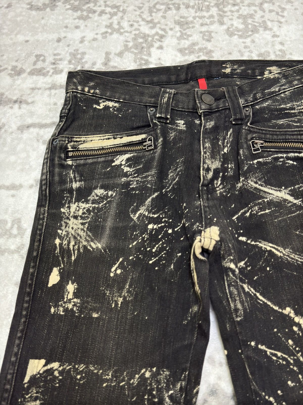 Uniqlo UNIQLO Zipper Acid Wash Jeans Size US 29 - 4 Thumbnail
