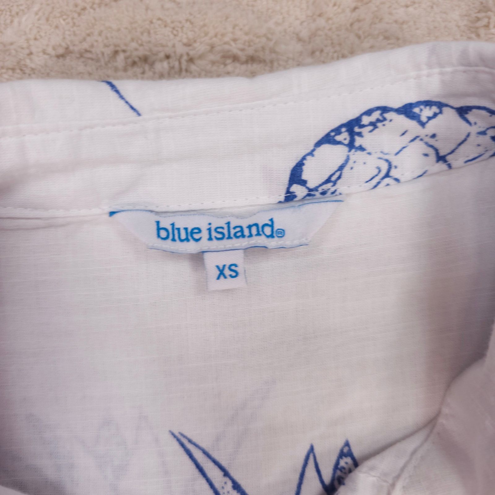 Other Blue Island Embroidered Pineapplie Print Cotton Tunic Sz XS Size XS / US 0-2 / IT 36-38 - 6 Thumbnail