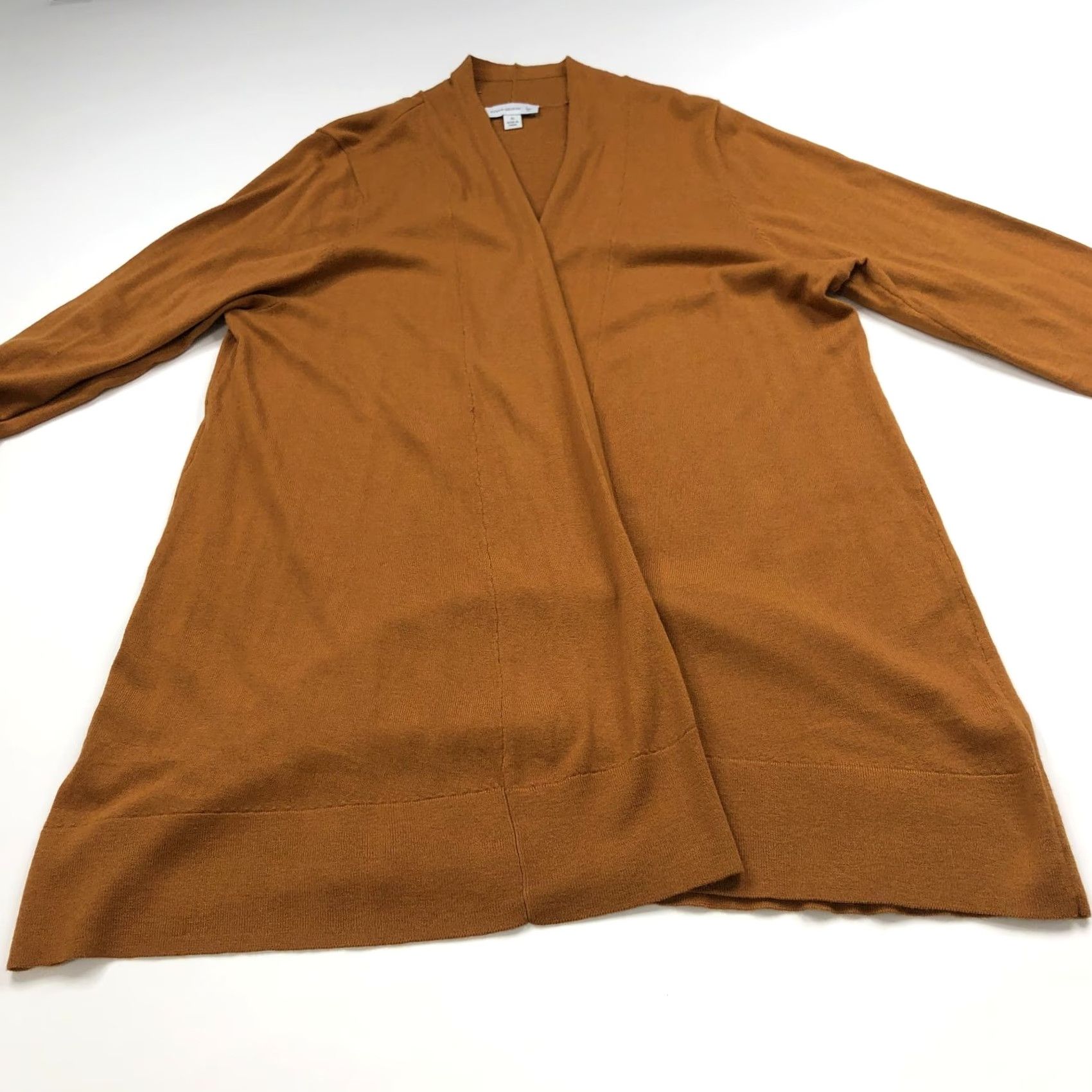 Vintage Susan Graver Cardigan Tank Top Sweater 2 Pc Set XL 1X Orange Brown Womens Knit Pullover Jacket Size XL / US 12-14 / IT 48-50 - 4 Thumbnail