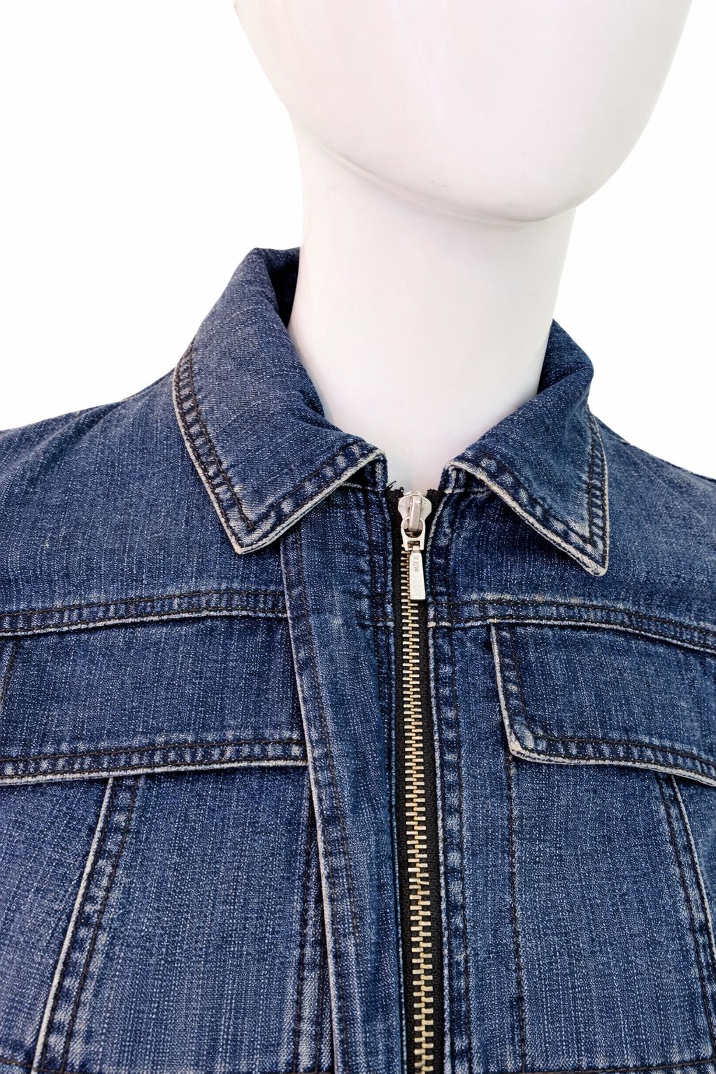 plein sud Plein Sud Sculpted Structured Seam Denim XS Small Jacket Size XS / US 0-2 / IT 36-38 - 3 Thumbnail