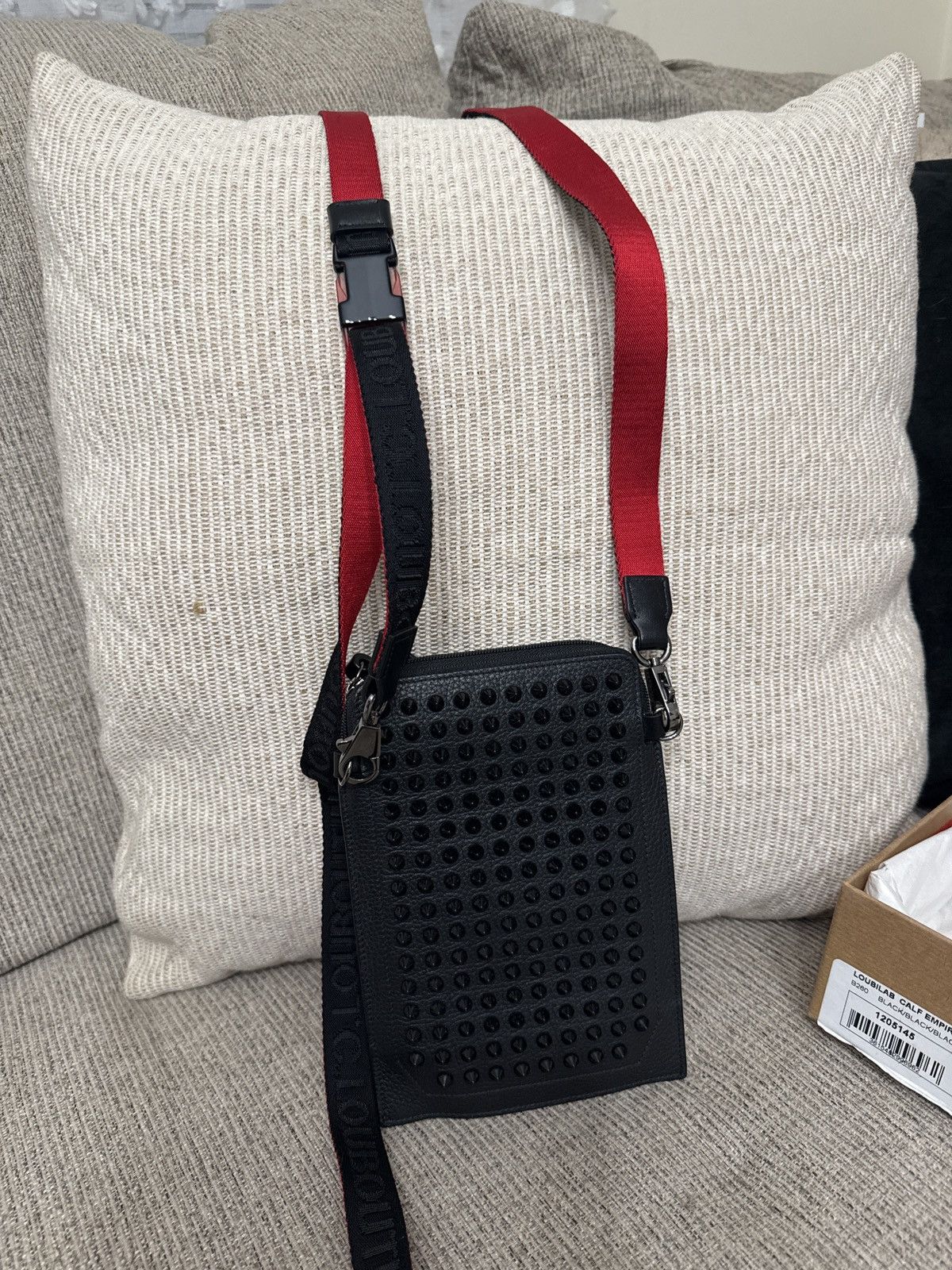 Christian Louboutin Christian Louboutin Loubilab Spikes Studs 2Way Shoulder Bag Size ONE SIZE - 8 Thumbnail