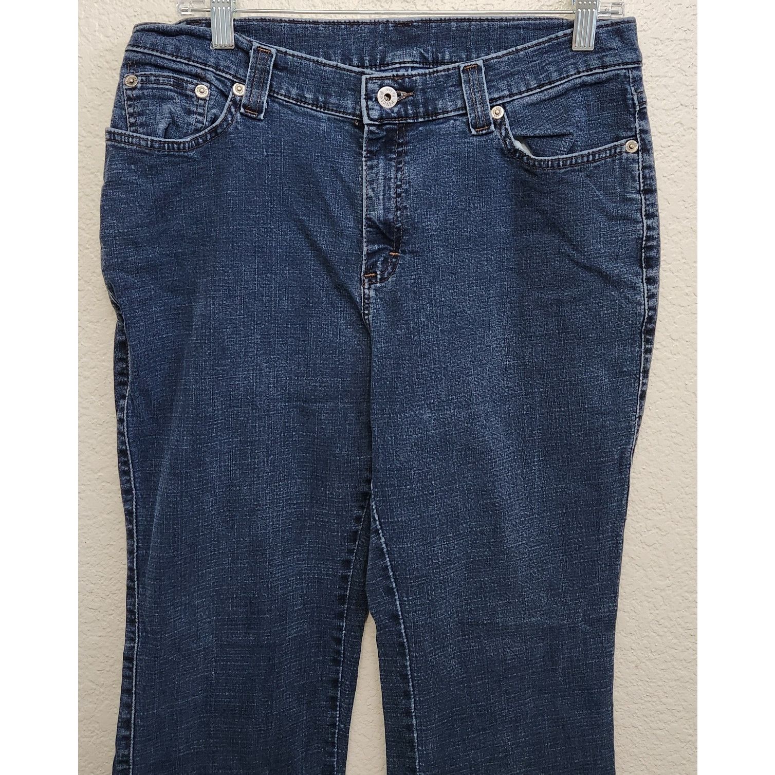 Other Riveted By Lee Blue Flat Front Jeans 8 10 Straight Leg Soft Size 30" / US 8 / IT 44 - 2 Thumbnail