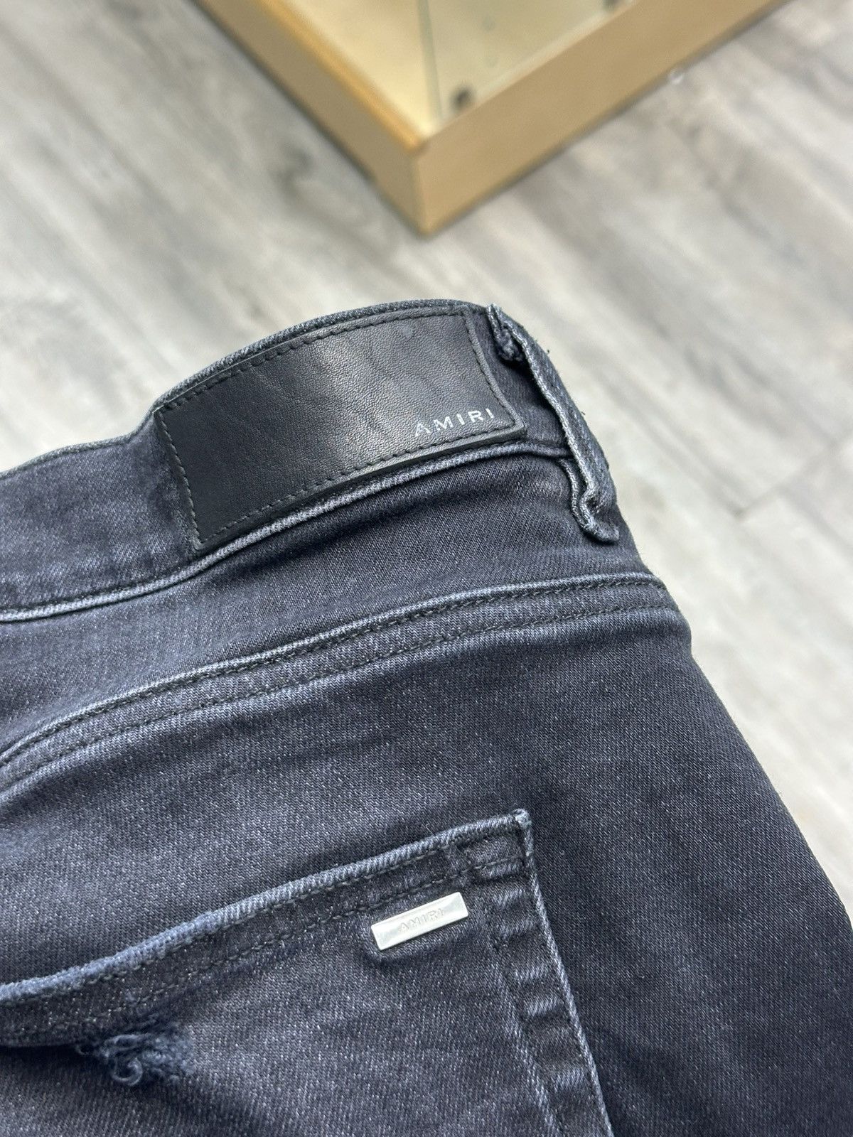 Amiri Amiri Bandana Flame Jeans - Aged Black/Blue Size US 40 / EU 56 - 6 Thumbnail