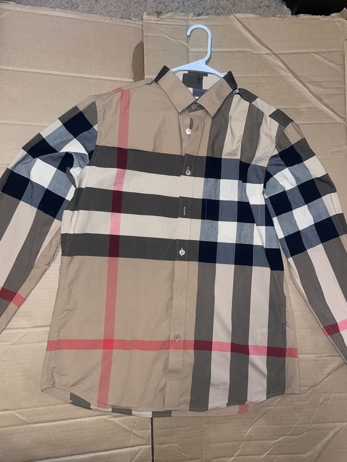 Burberry Burberry Check Long Sleeve Size US L / EU 52-54 / 3 - 1 Thumbnail