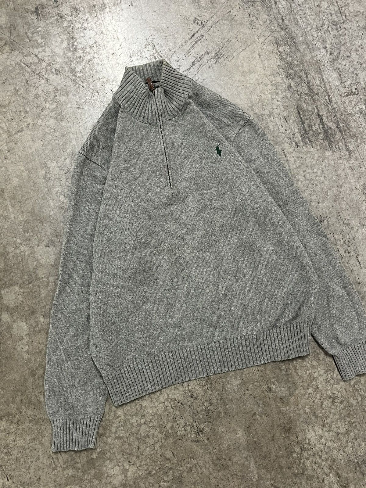 Polo Ralph Lauren × Vintage Polo Ralph Lauren vintage 1/4th zip knit sweater preppy hype Size US XL / EU 56 / 4 - 4 Thumbnail