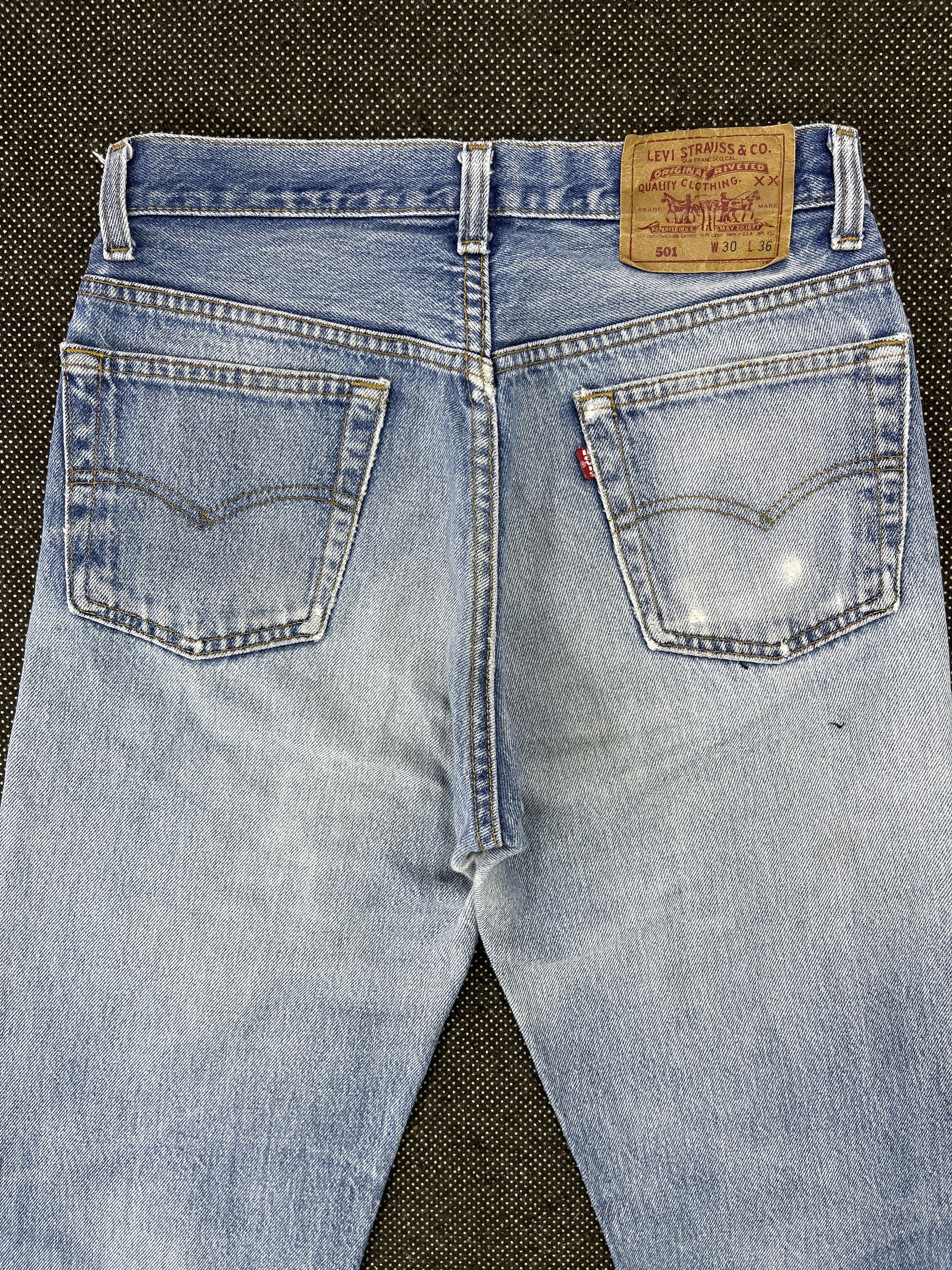 Levi's 90's Vintage Levis 501 Distressed Jeans- Jk07 Size US 28 / EU 44 - 4 Thumbnail