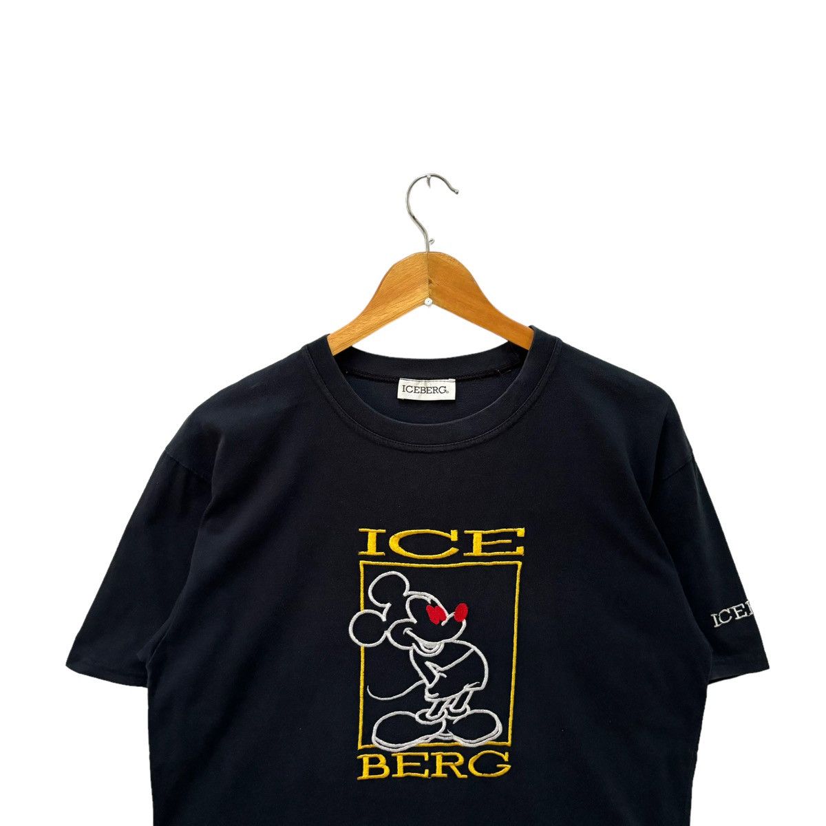 Iceberg × Vintage Vintage Iceberg Rip Off Mickey Mouse Tshirt Size US L / EU 52-54 / 3 - 2 Thumbnail