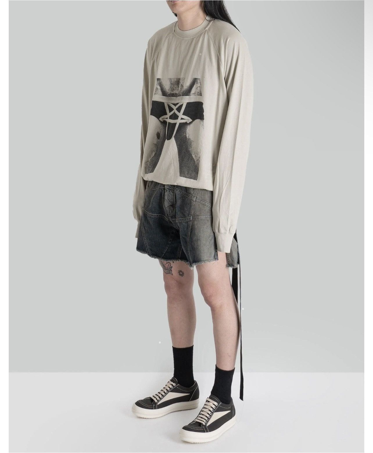 Rick Owens Rick Owens Drkshdw - Degrade Trucker Cut Offs Size US 30 / EU 46 - 24 Thumbnail