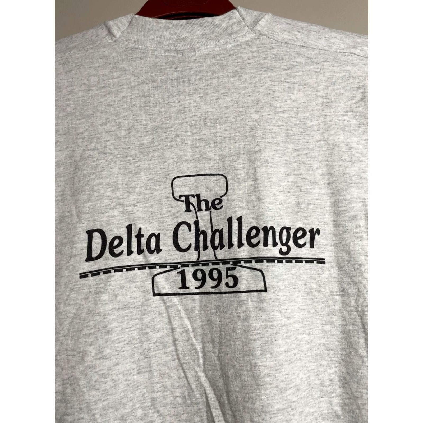 Delta Vintage 90’S The Delta Challenger Railroad Locomotive Shirt - XL Gray Cotton Knit Size US XL / EU 56 / 4 - 6 Thumbnail