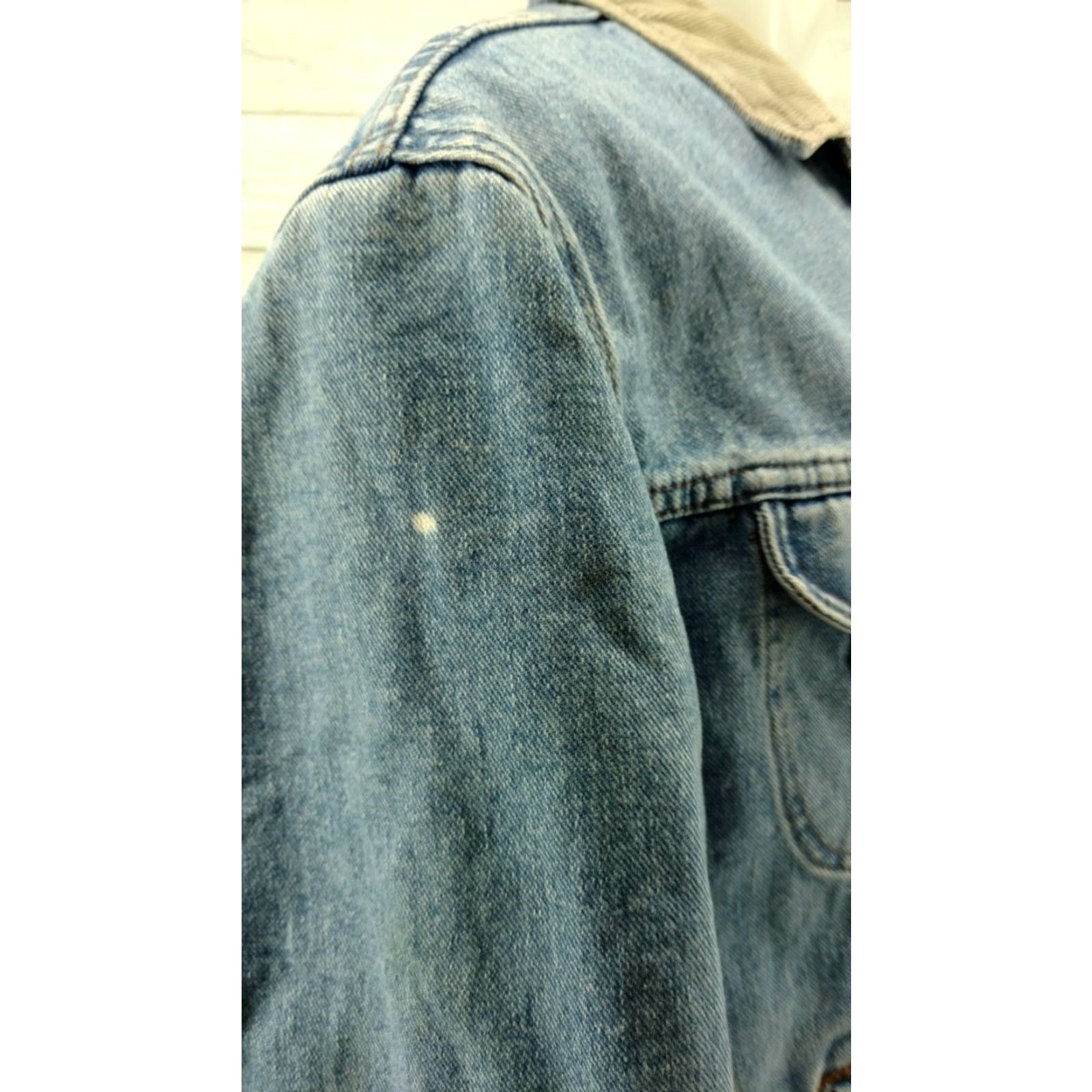 Vintage VINTAGE Lee Riveted Denim Trucker Jacket Lined Blanket XL Mens REG #2 Size US XL / EU 56 / 4 - 5 Thumbnail