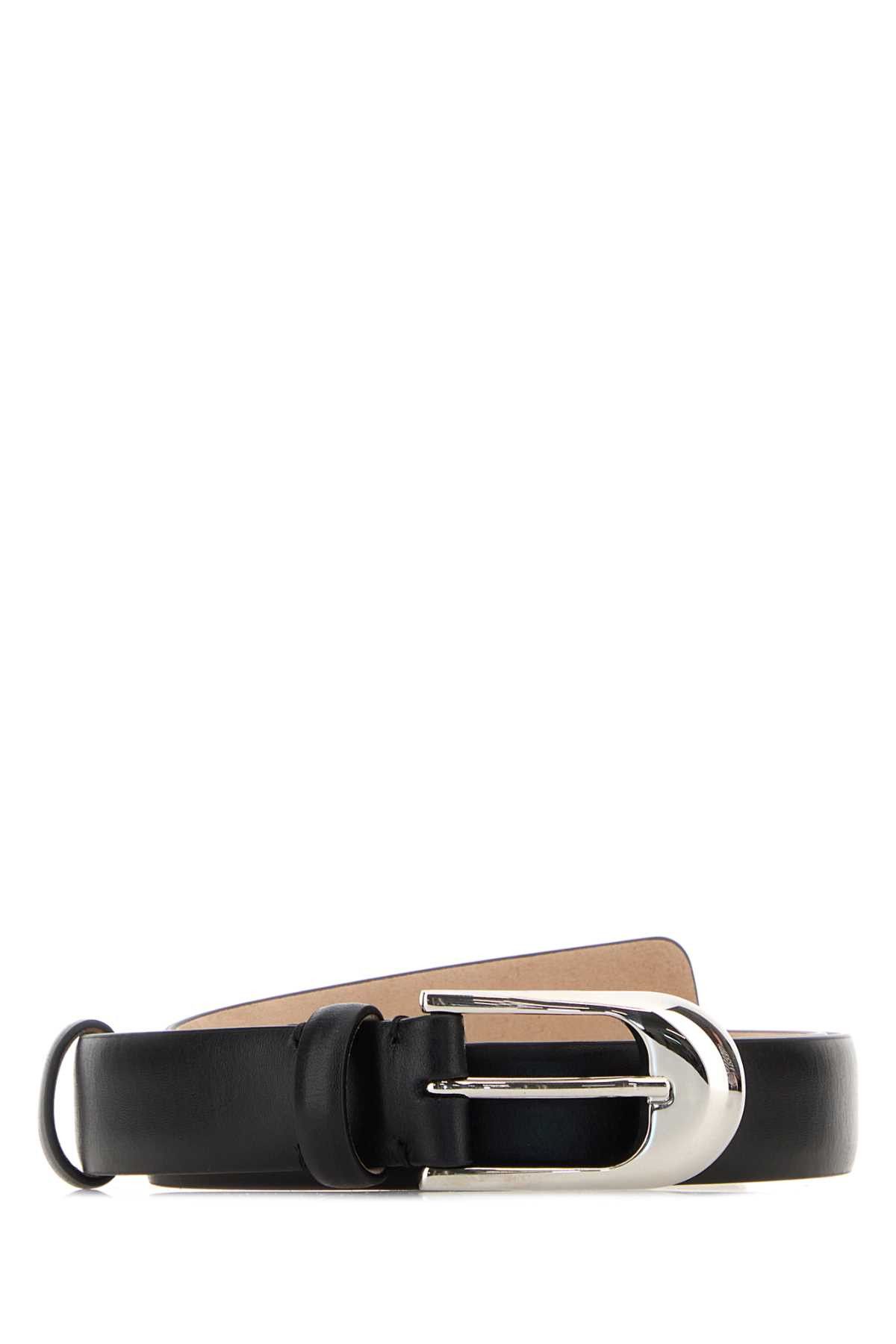KHAITE Black Leather Belt Size ONE SIZE - 1 Thumbnail