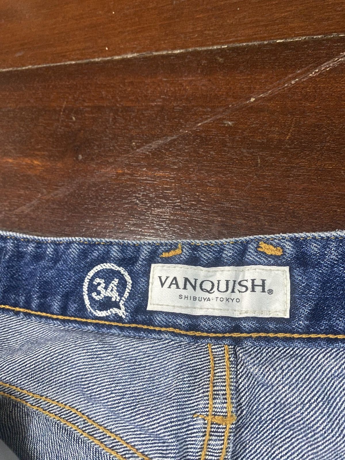 Vanquish Vanquish Japan Faded Blue Jeans distressed Size US 34 / EU 50 - 18 Thumbnail