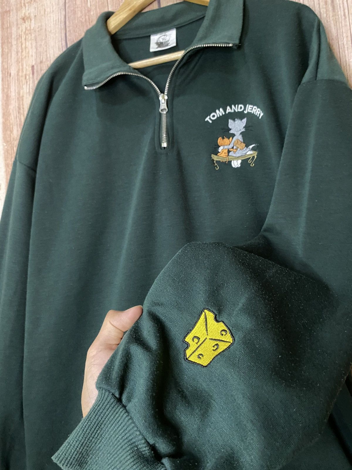 Japanese Brand Tom & Jerry Sweatshirt Half-Zipper Size US L / EU 52-54 / 3 - 5 Thumbnail