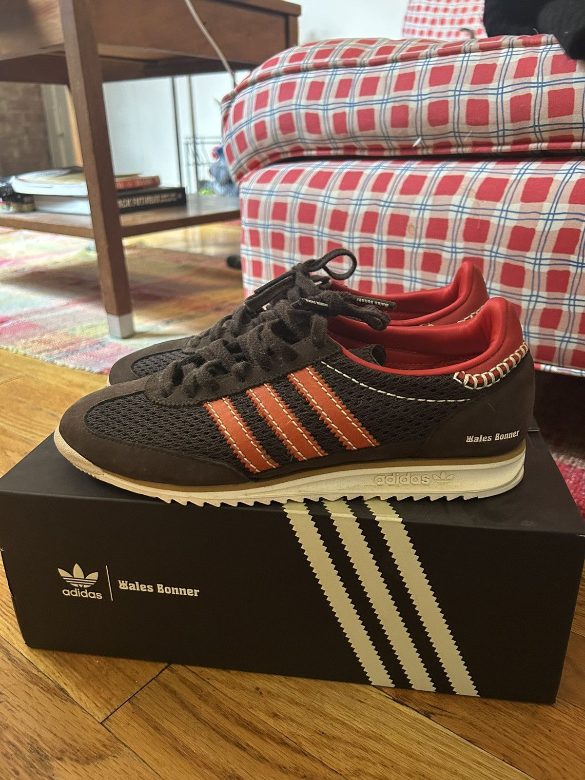 Adidas × Wales Bonner Adidas x Wales Bonner - SL72 Knit Dark Brown Size US 8.5 / EU 41-42 - 6 Thumbnail
