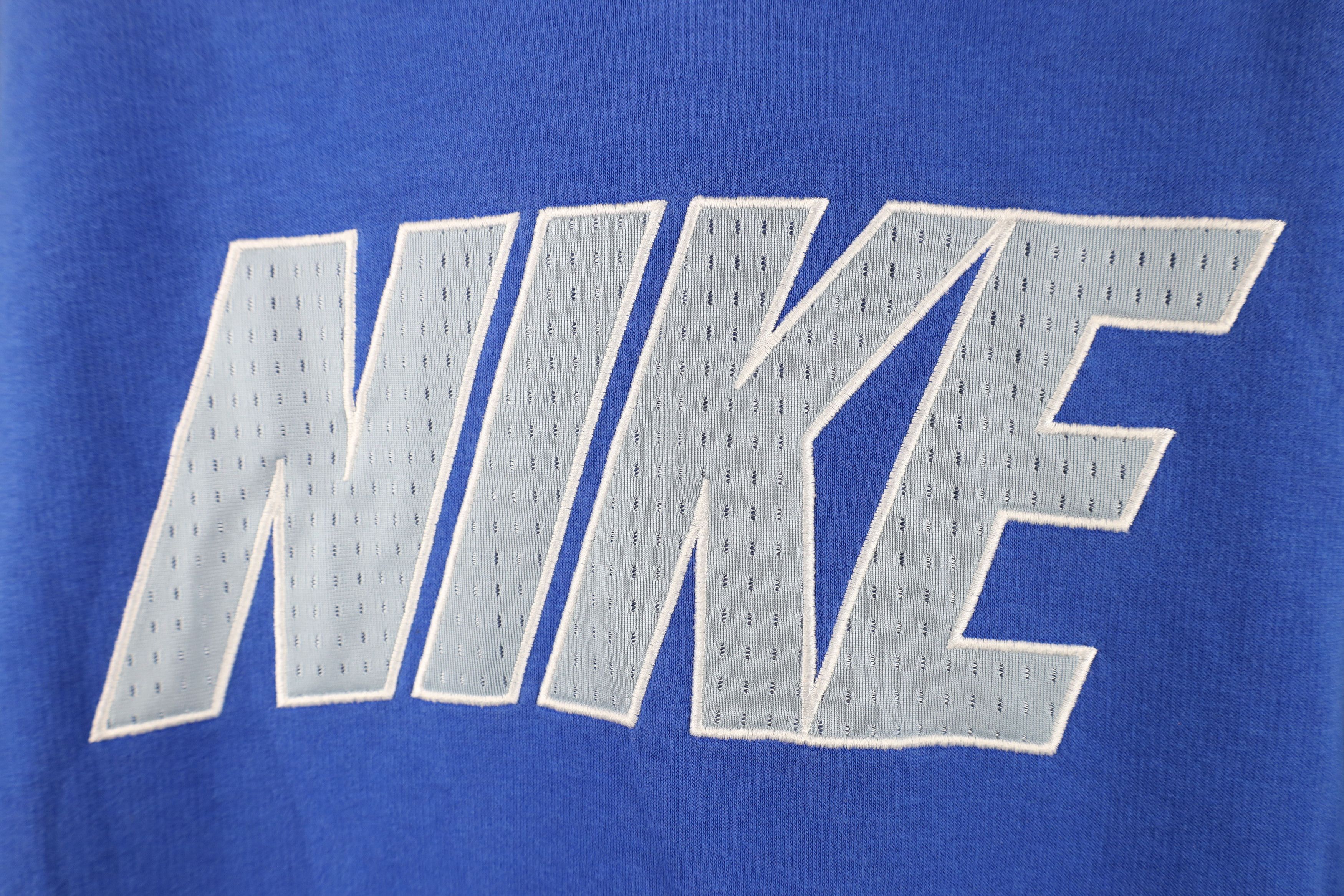 Nike Vintage Y2K Nike Spell Block Letter Hoodie Sweatshirt Blue Size US M / EU 48-50 / 2 - 5 Thumbnail