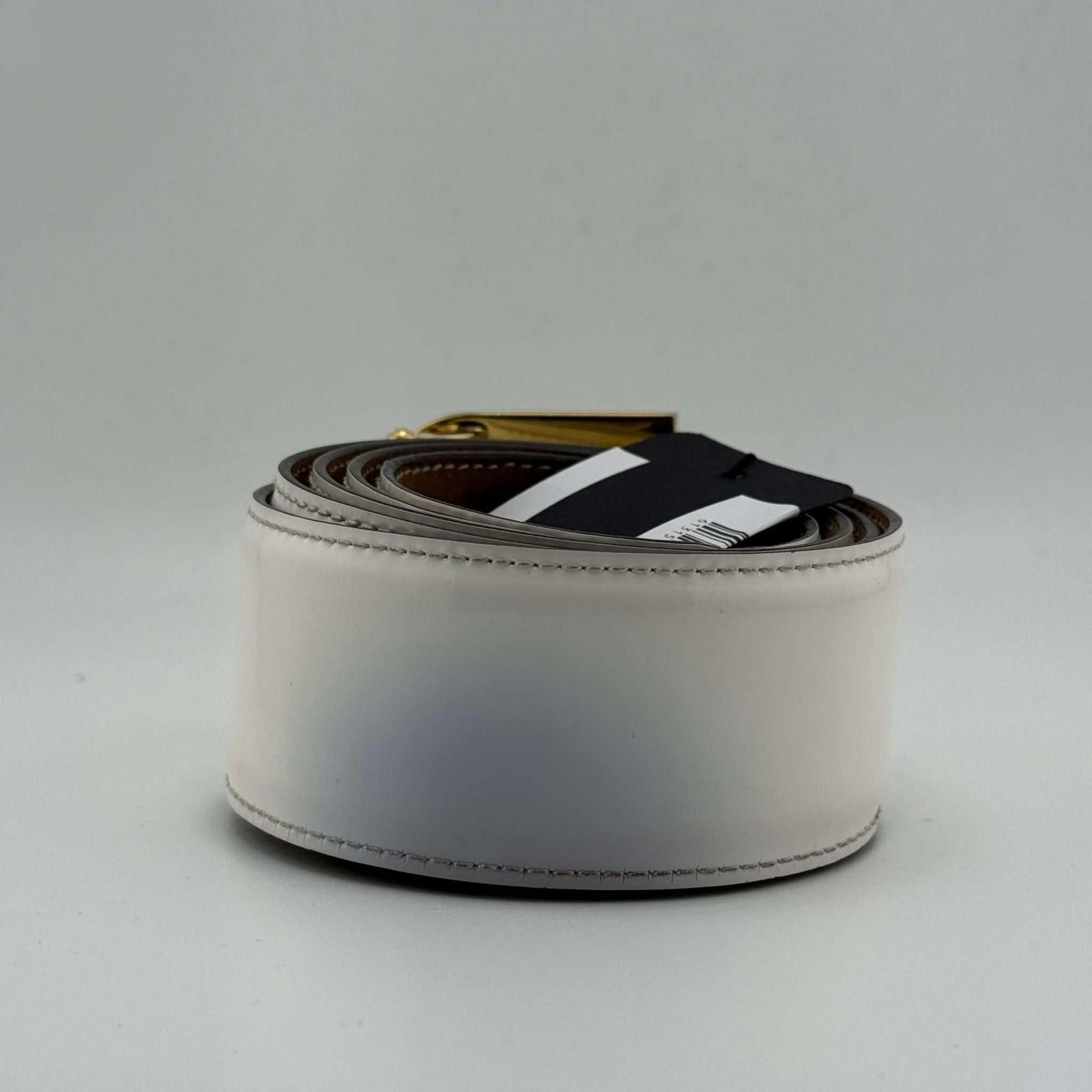 Bally Bally White Gold Toned B-Belt 110/44 Used Size ONE SIZE - 3 Thumbnail