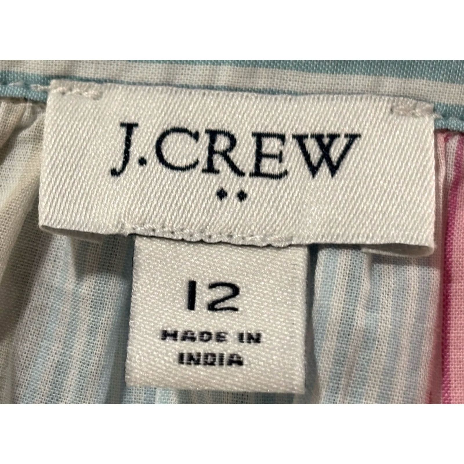 J.Crew J. Crew Striped Shirt Dress Women’s 12 Fit And Flare Pockets Preppy Contrast Size XL / US 12-14 / IT 48-50 - 7 Thumbnail