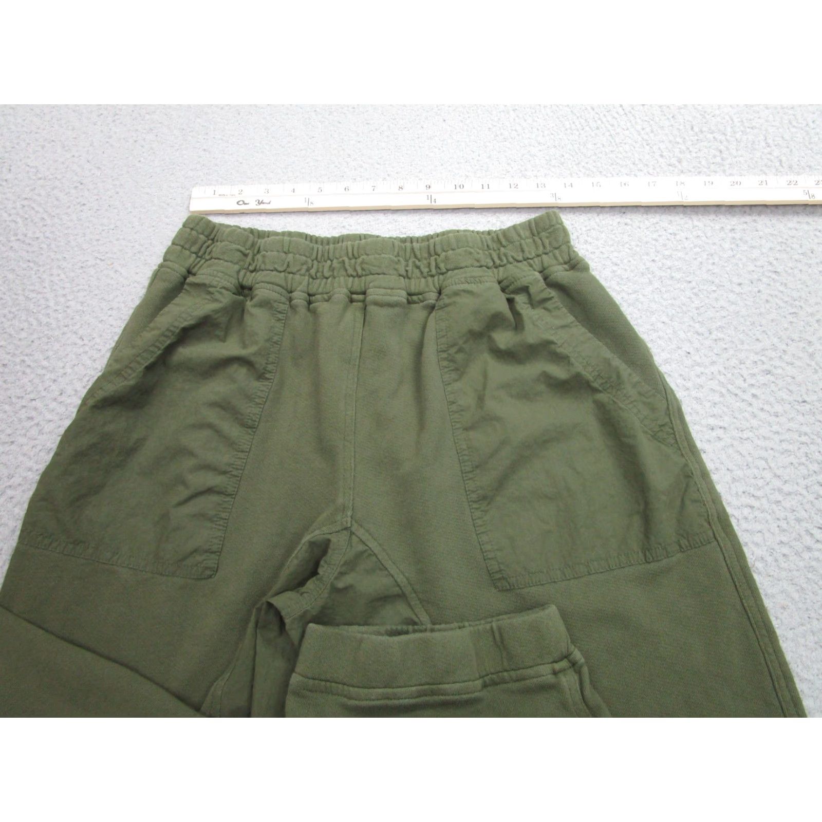 Vintage The Well Kept Society Pants Mens Medium Green Cotton Patch Pocket Relaxed Fit Casual Trousers Size US 31 - 4 Thumbnail
