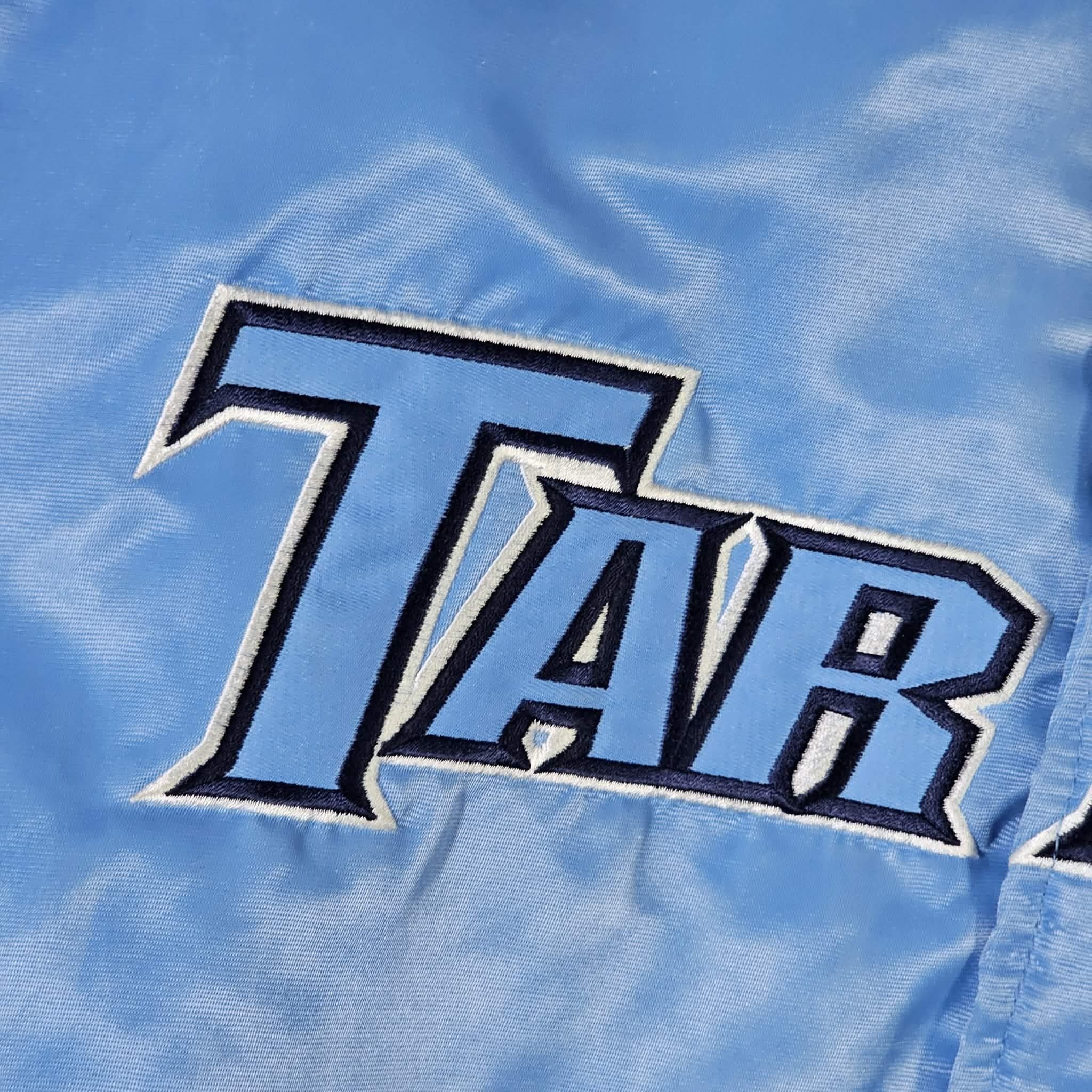 Starter North Carolina Tar Heels Vintage 90s Satin Bomber Jacket Size US XL / EU 56 / 4 - 3 Thumbnail