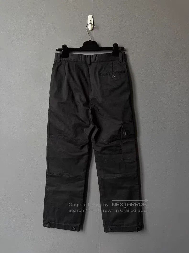 Loewe Loewe Black Leather Badge Work Pants Size 30" / US 8 / IT 44 - 2 Thumbnail