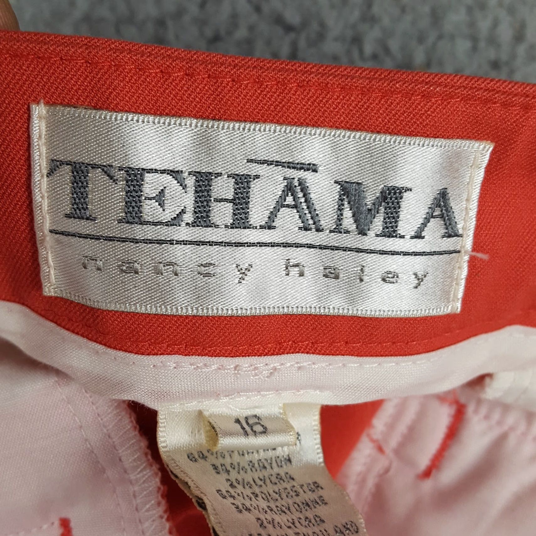 Vintage VINTAGE Tehama Women's Golf Chino Shorts Size 16 34" Waist Casual Summer Athletic Pockets Size 38" / US 16 / IT 52 - 5 Thumbnail