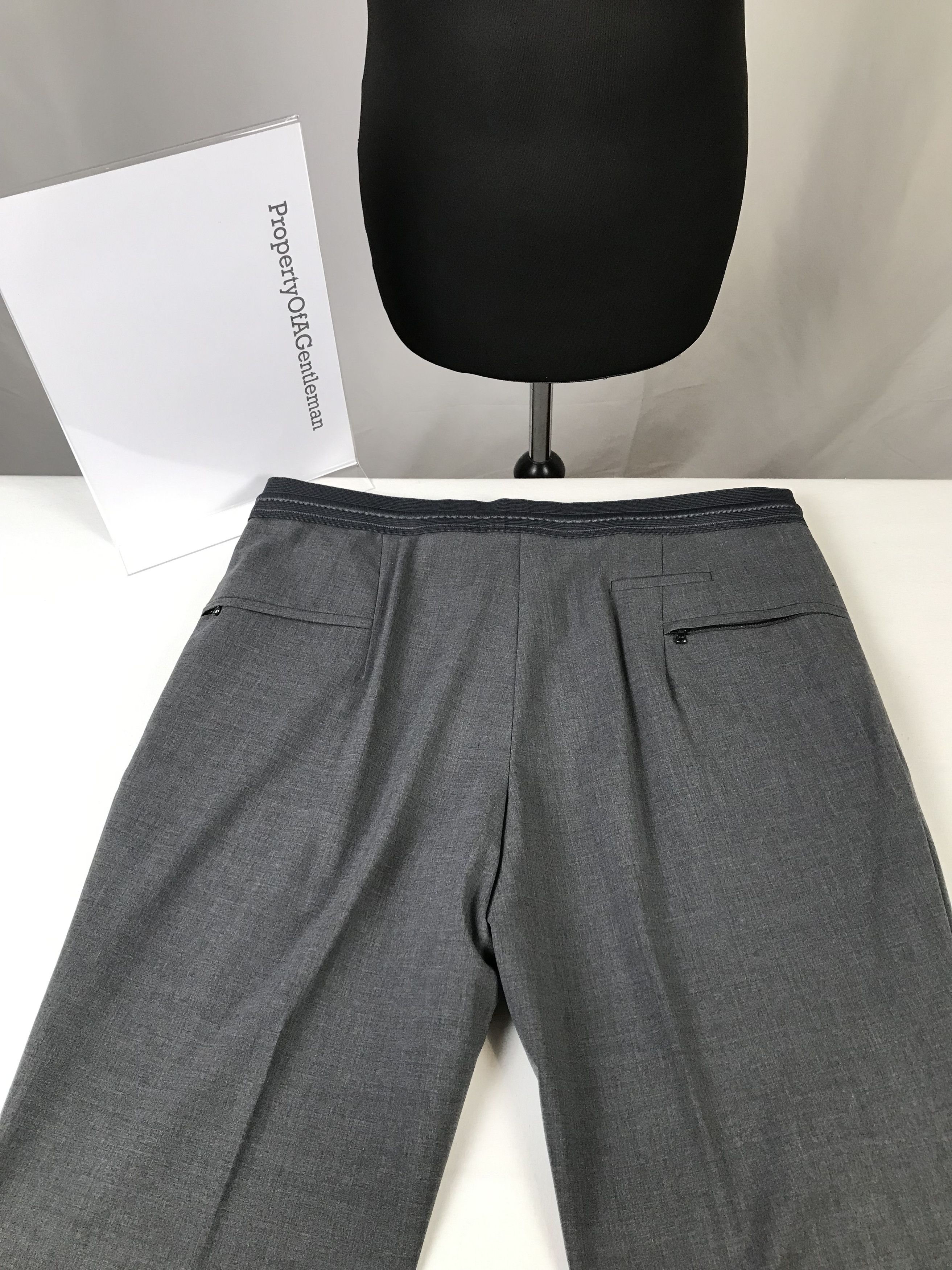 Wooyoungmi Men's Grey Wooyoungmi Smart Trousers Size US 34 / EU 50 - 3 Thumbnail
